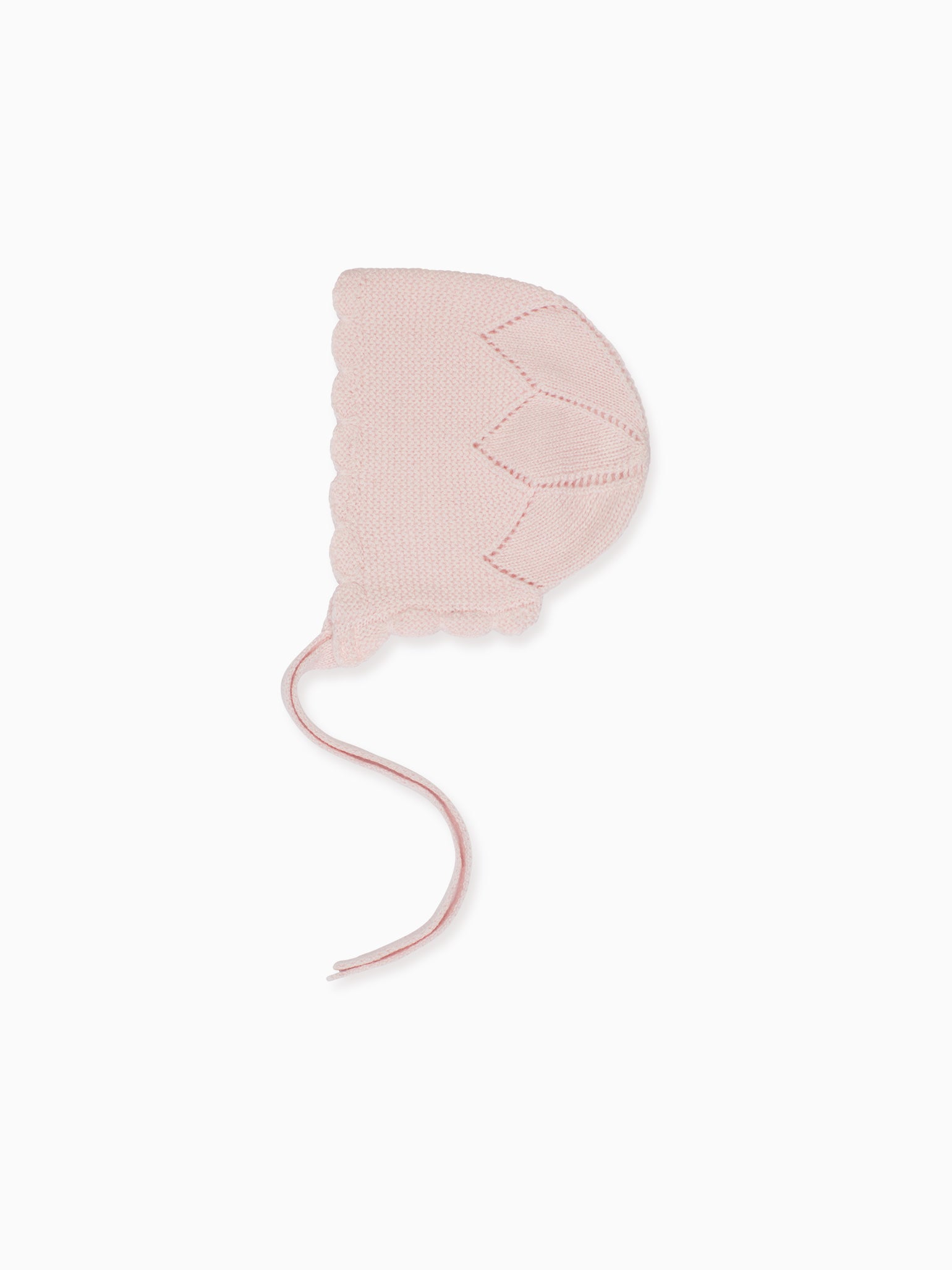 Pink Abril Cashmere Baby Girl Bonnet