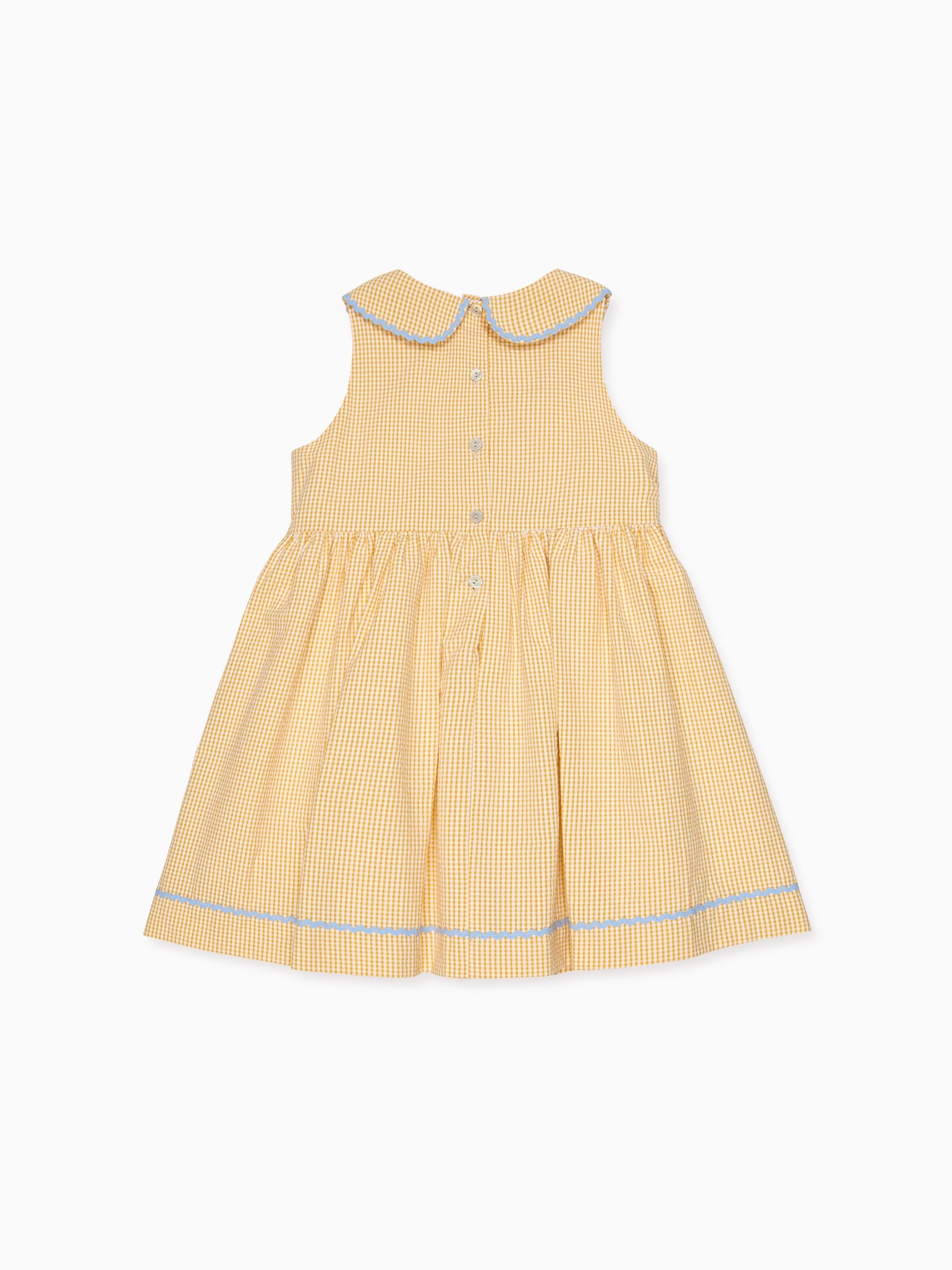 Yellow Gingham Aimee Girl Dress