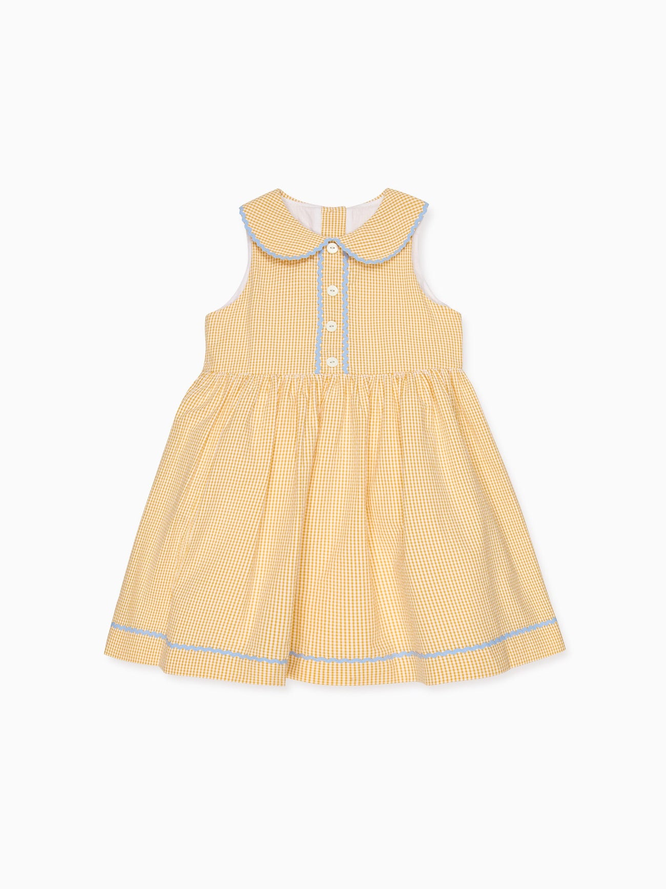 Yellow Gingham Aimee Girl Dress