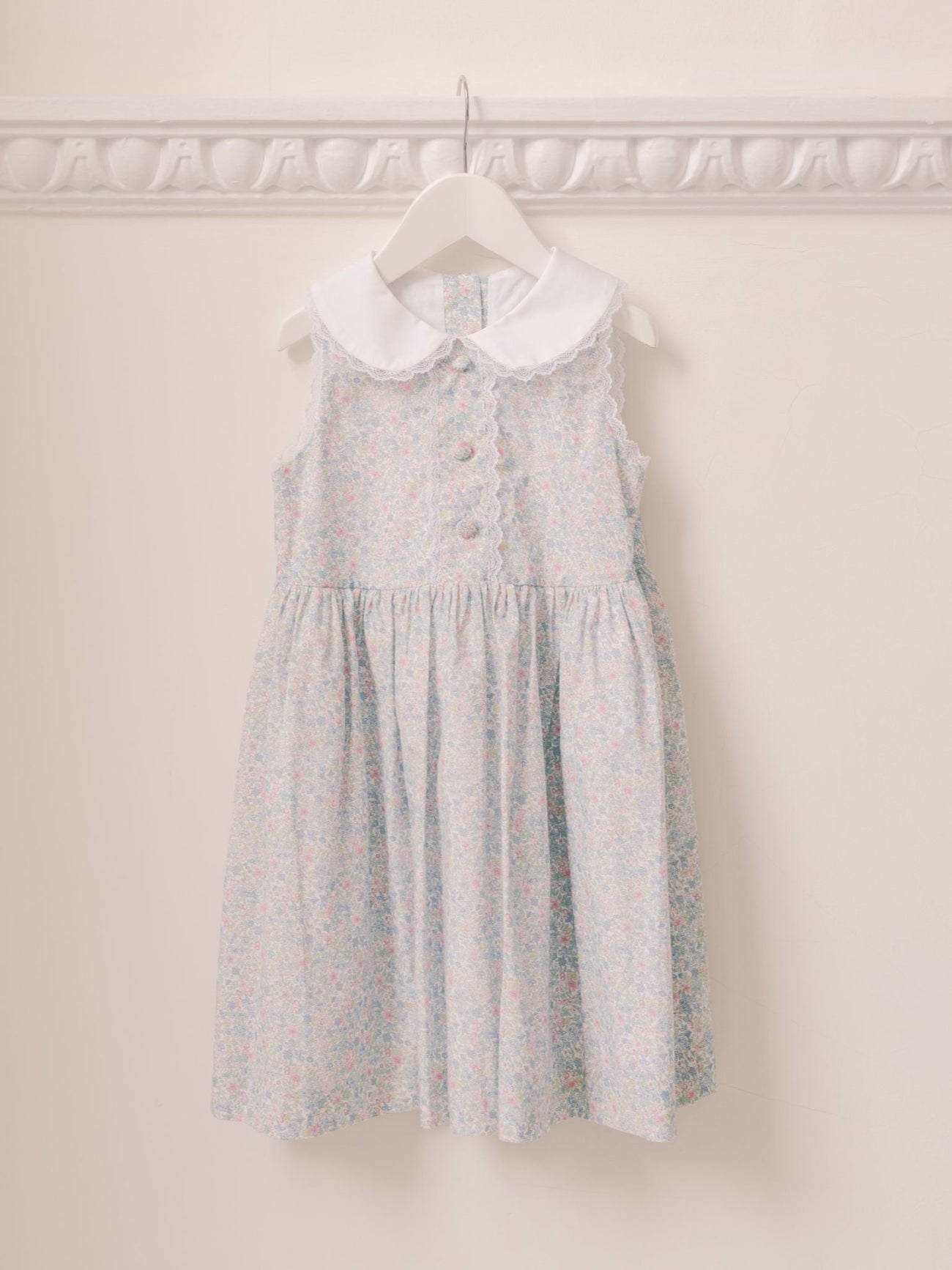 Light Blue Floral Aimee Girl Dress