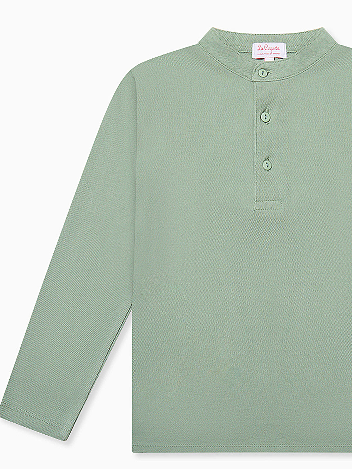 Sage Alcomo Long Sleeve Boy Polo Shirt