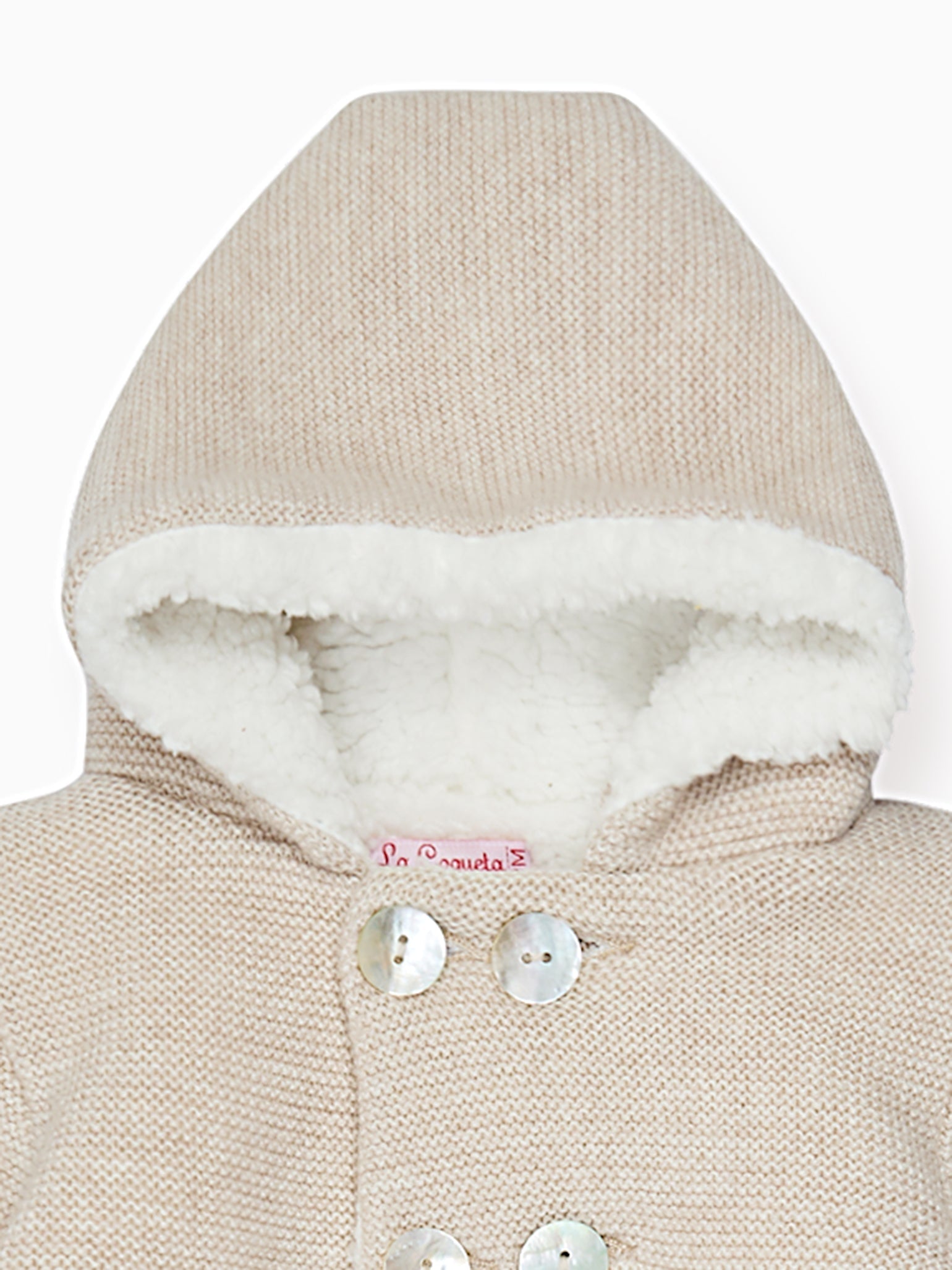 Oatmeal Melange Alejo Merino Baby Snowsuit