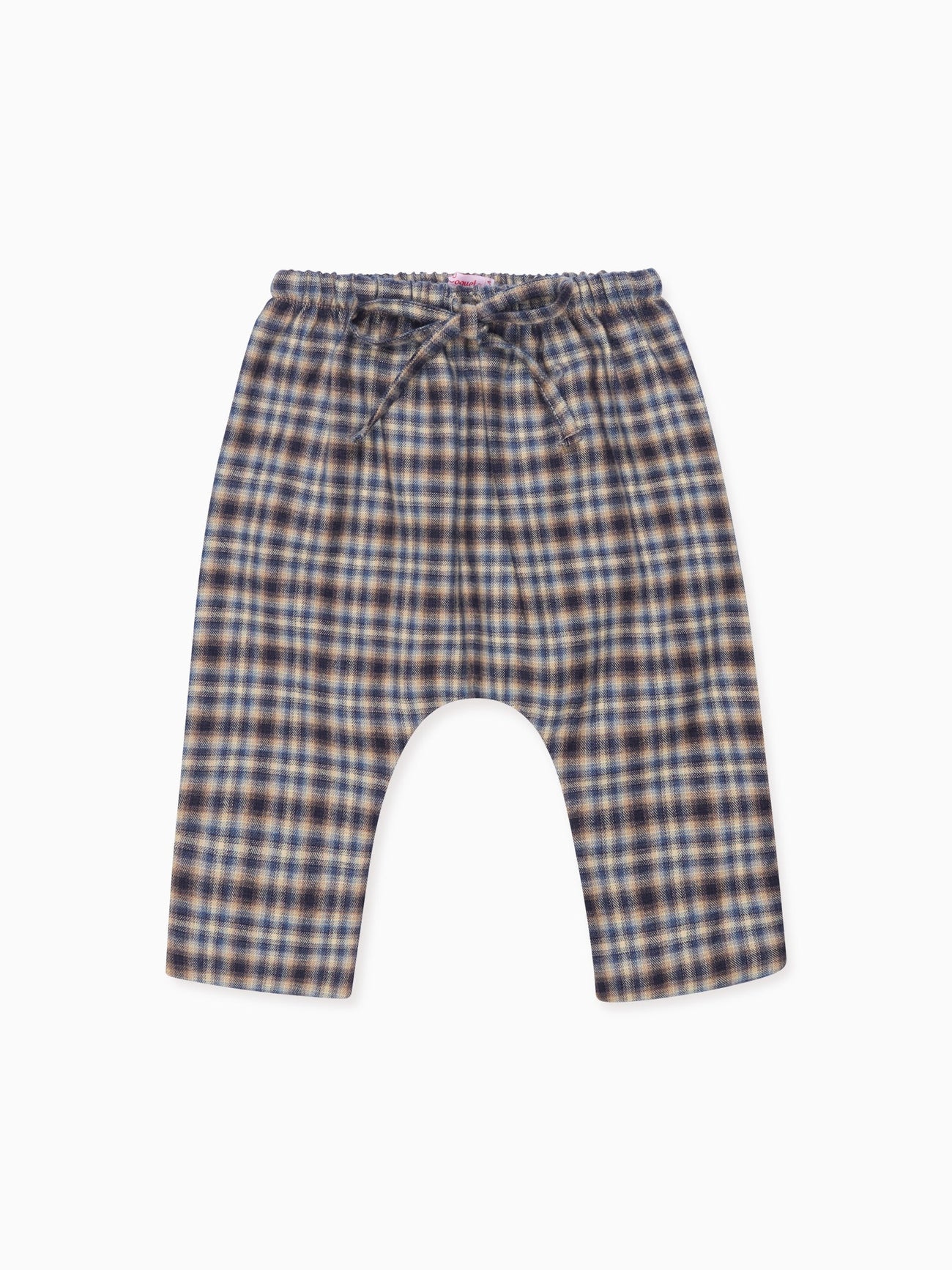 Navy Check Alex Baby Trousers
