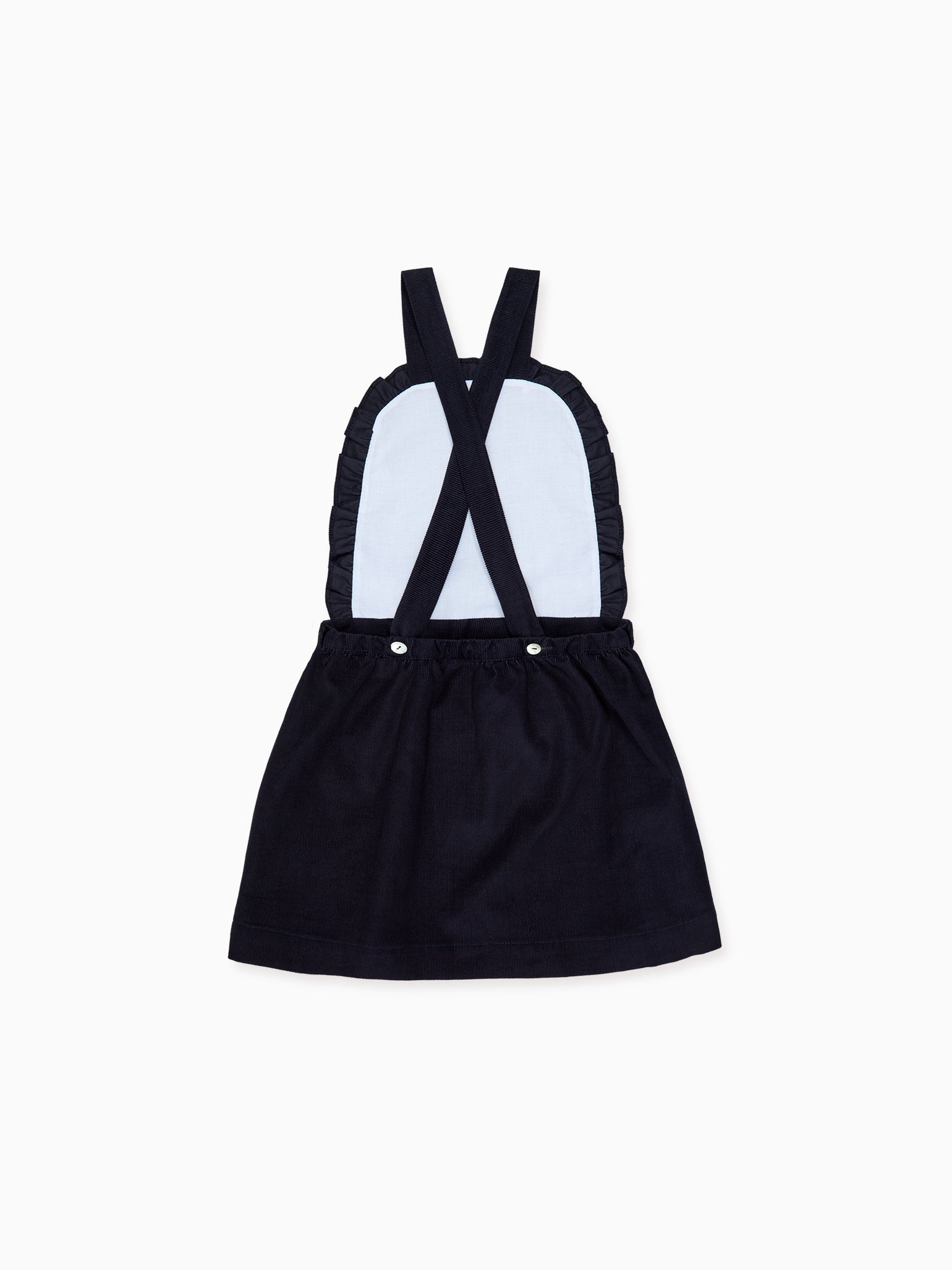 Navy Alexa Corduroy Girl Pinafore Skirt
