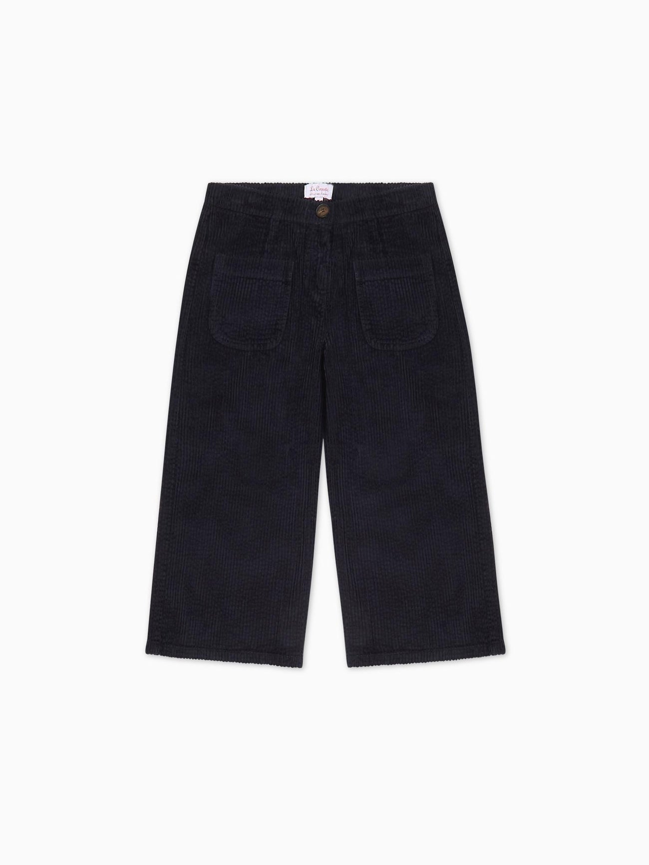 Navy Alma Corduroy Girl Trousers