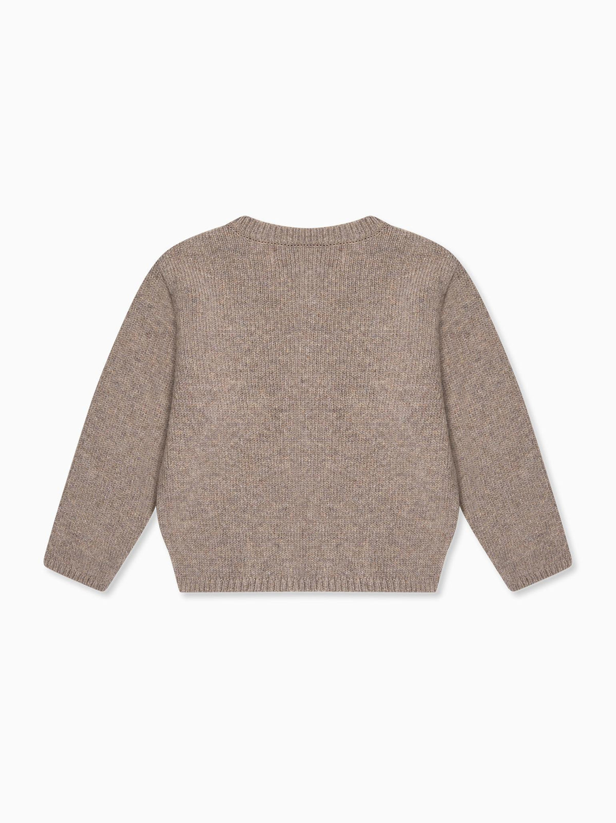 Taupe Anastasia Merino Baby Cardigan