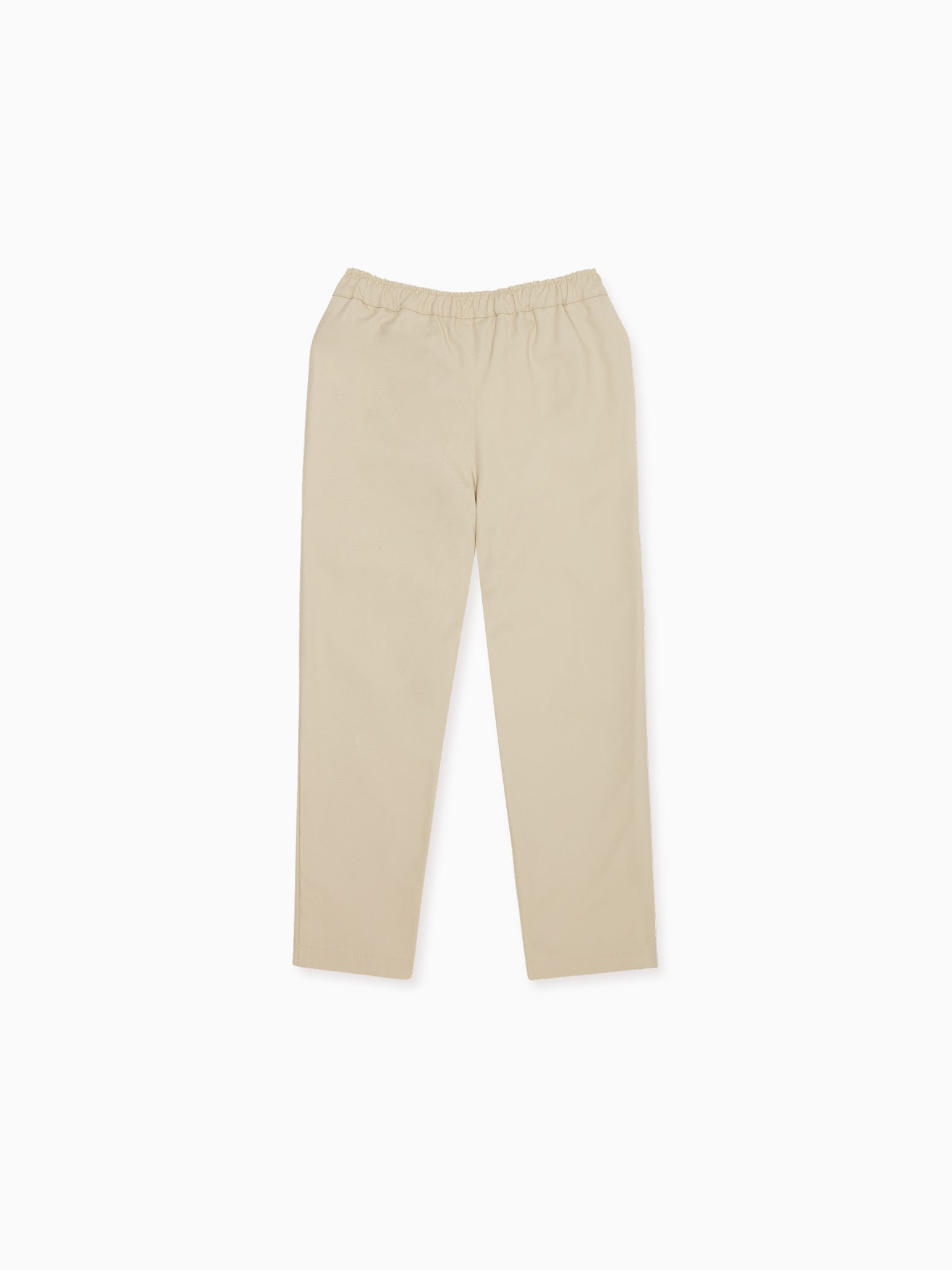 Beige Andreas Boy Cotton Trousers