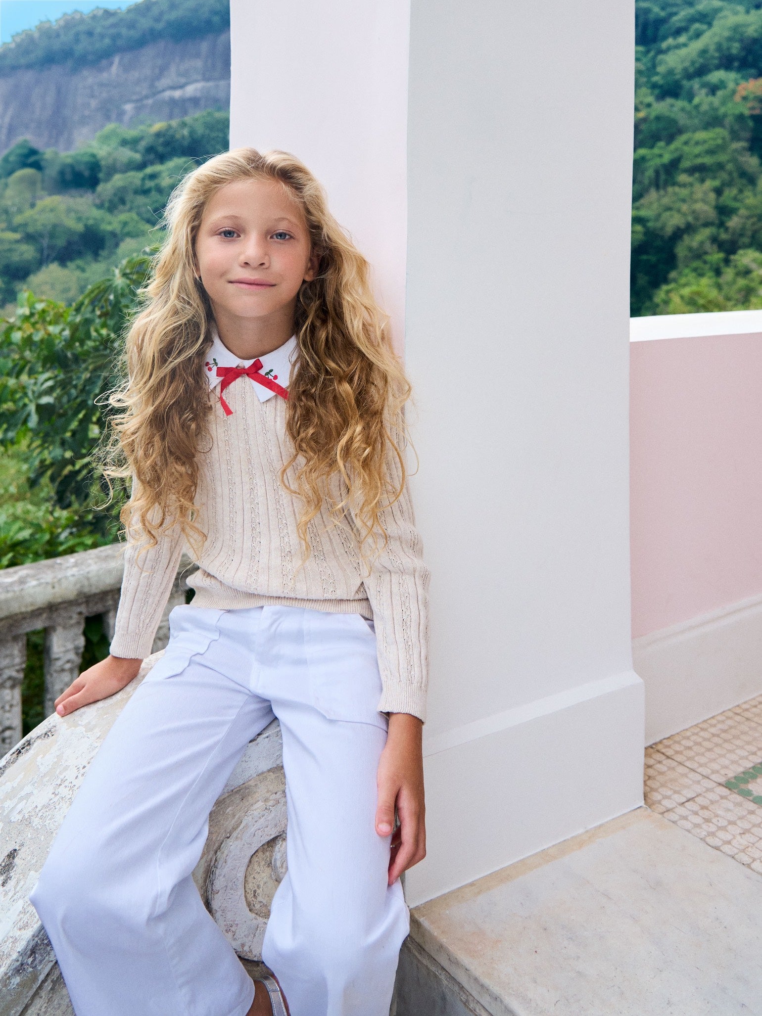 White Enola Girl Wide Leg Jeans