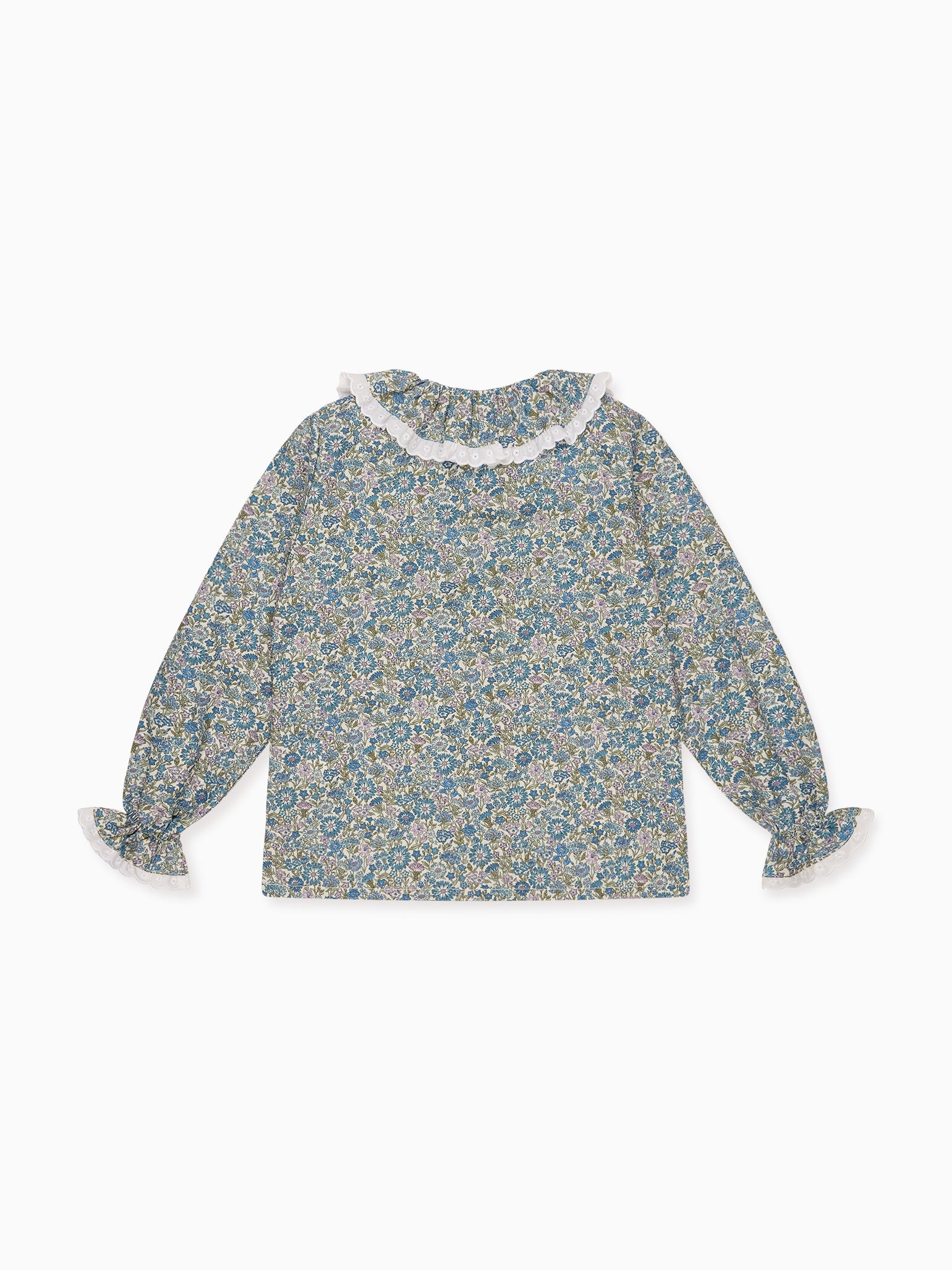 Blue Floral Anita Liberty Girl Shirt