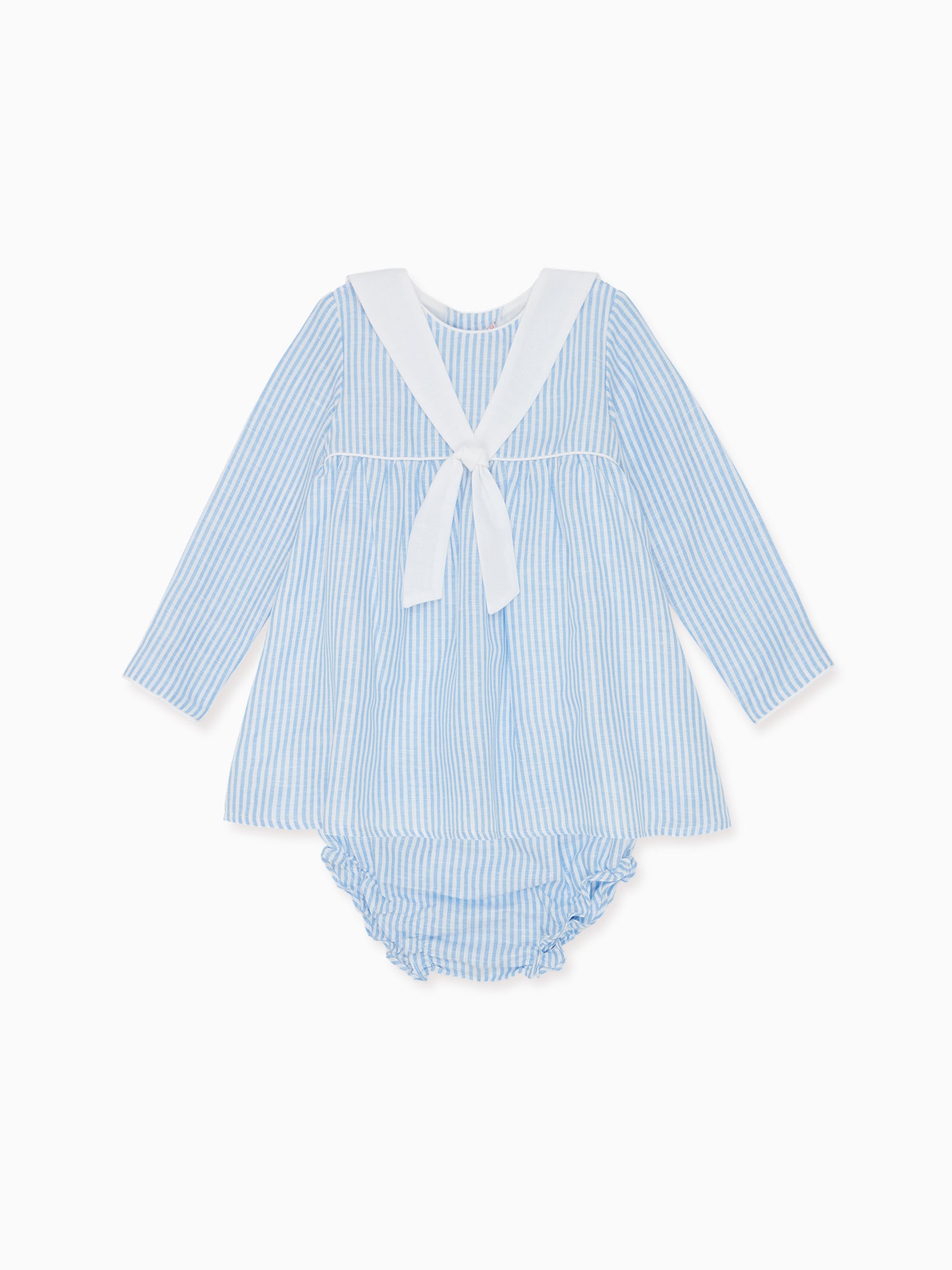 Blue Stripe Aranda Baby Girl Sailor Set