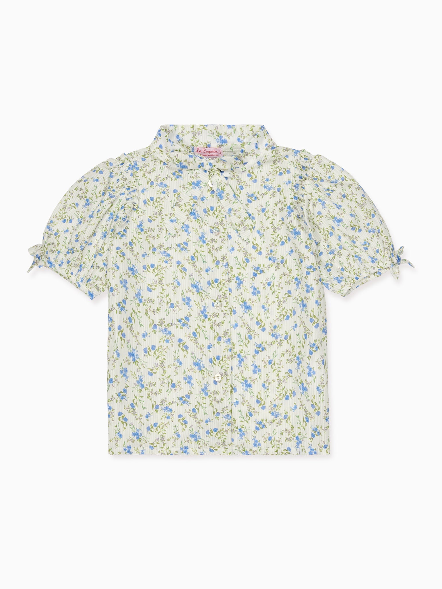 Blue Floral Aranza Girl Shirt