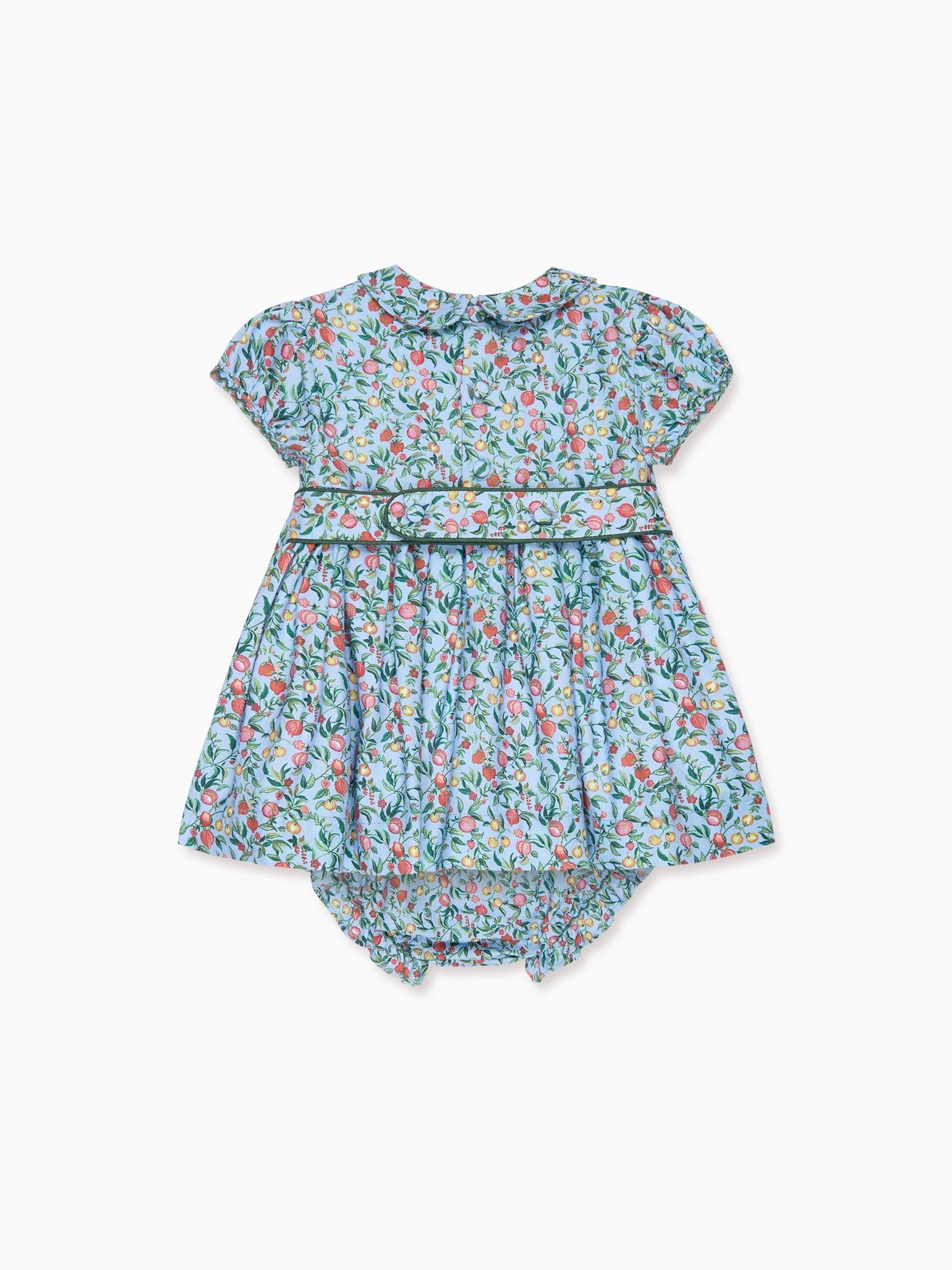 Blue Pomegranate Arcadia Baby Girl Hand-Smocked Set