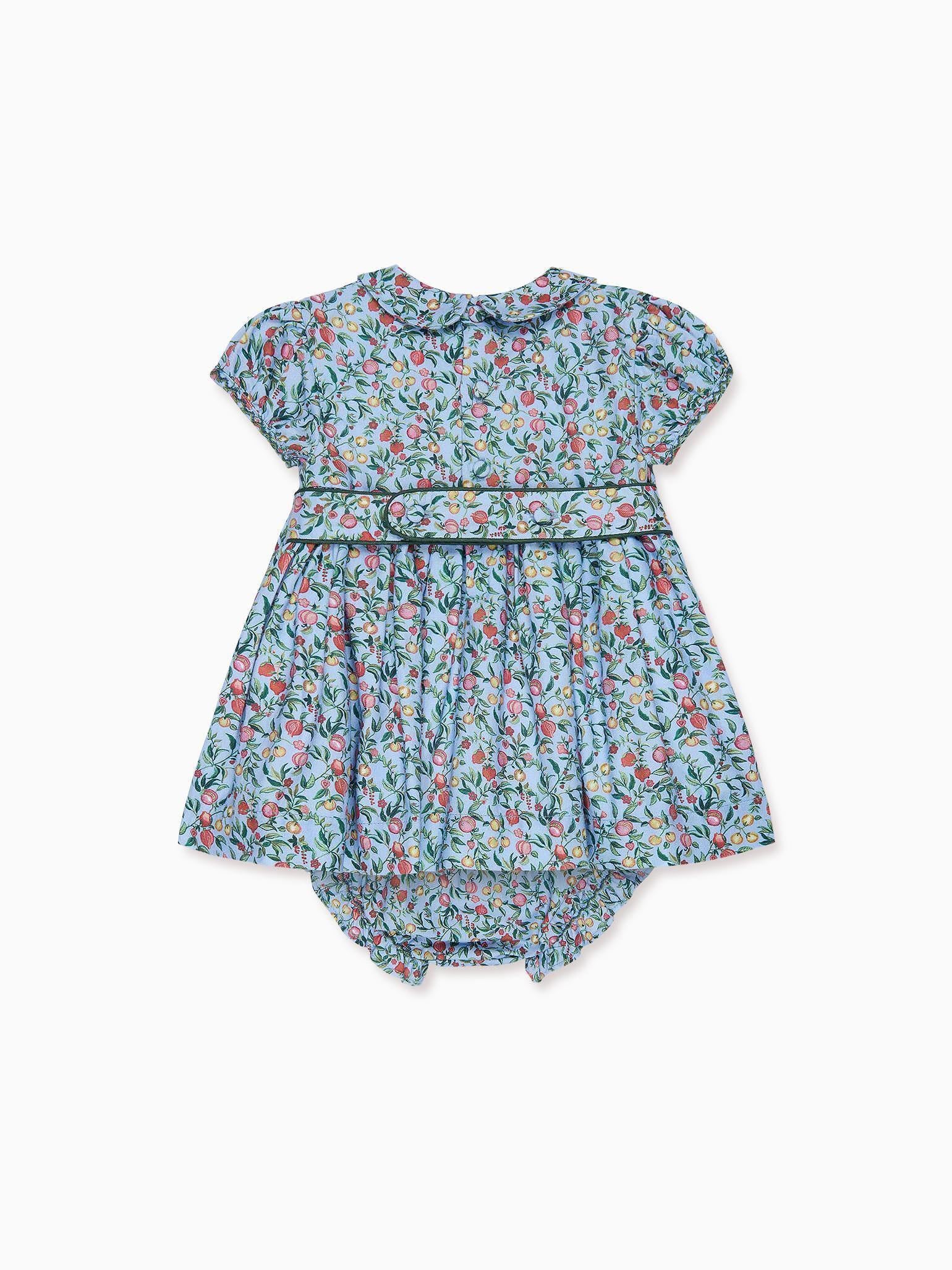 Blue Pomegranate Arcadia Baby Girl Hand-Smocked Set