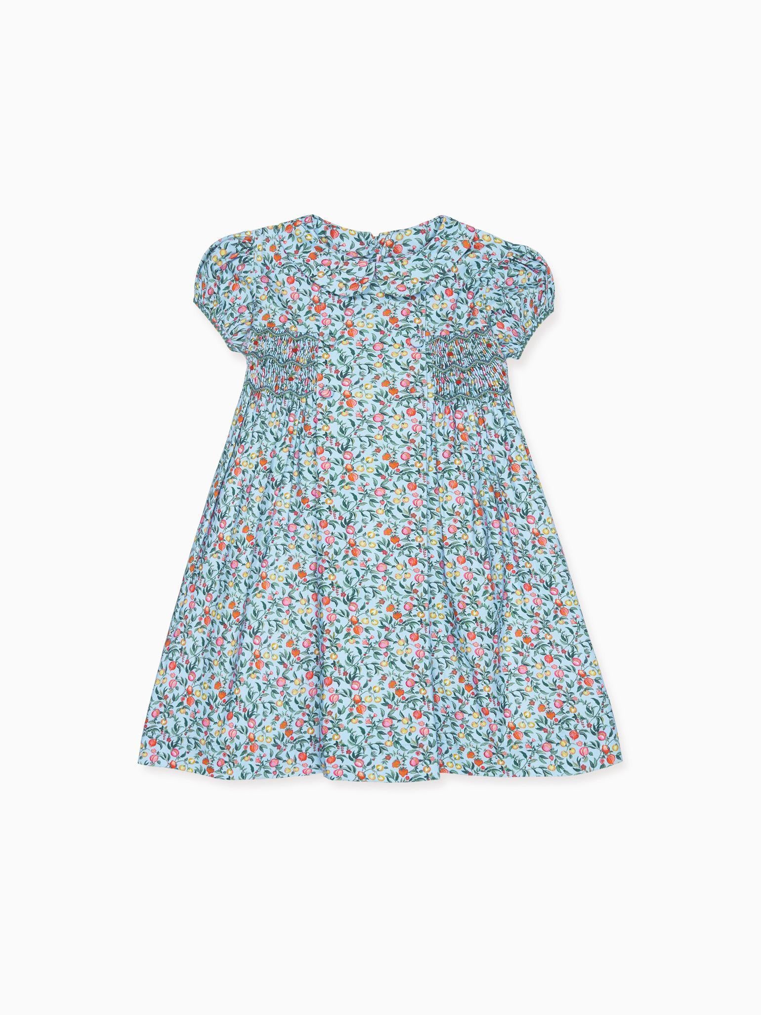 Blue Pomegranate Arcadia Girl Hand-Smocked Dress