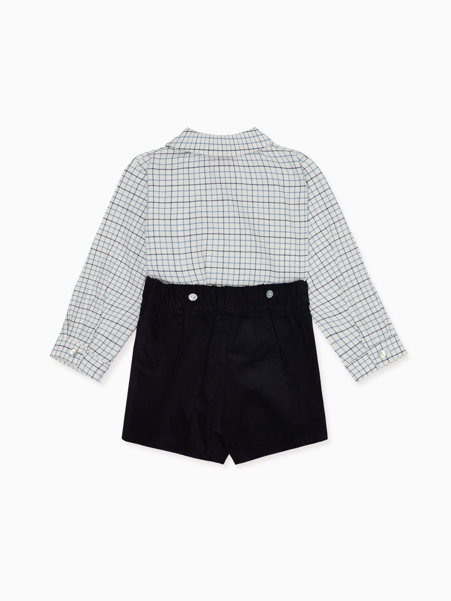 Navy Check Arlo Baby Boy Set