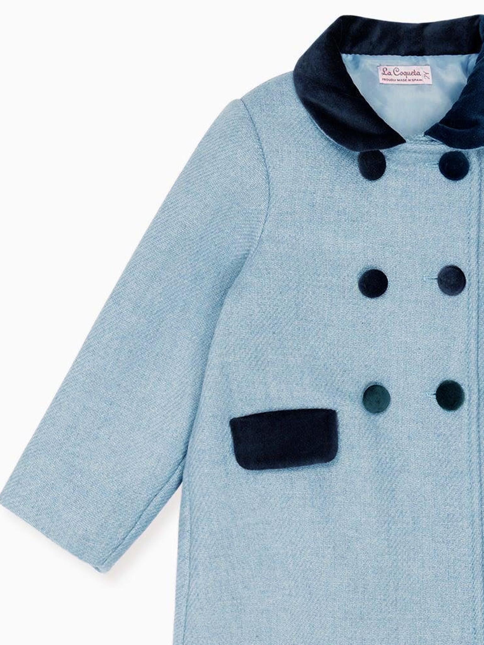 Dusty Blue Arrieta Girl Coat