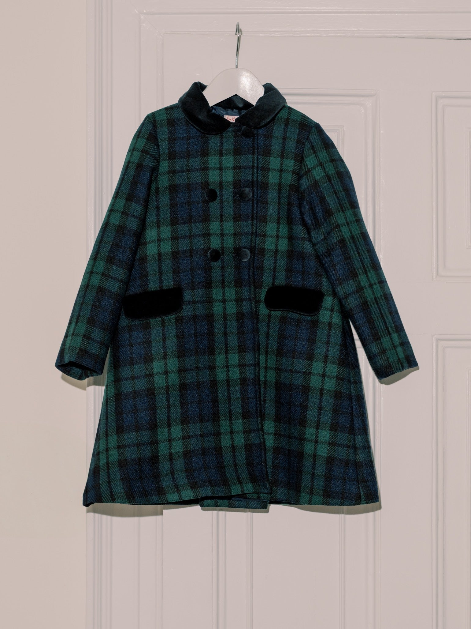 Green Tartan Arrieta Girl Coat