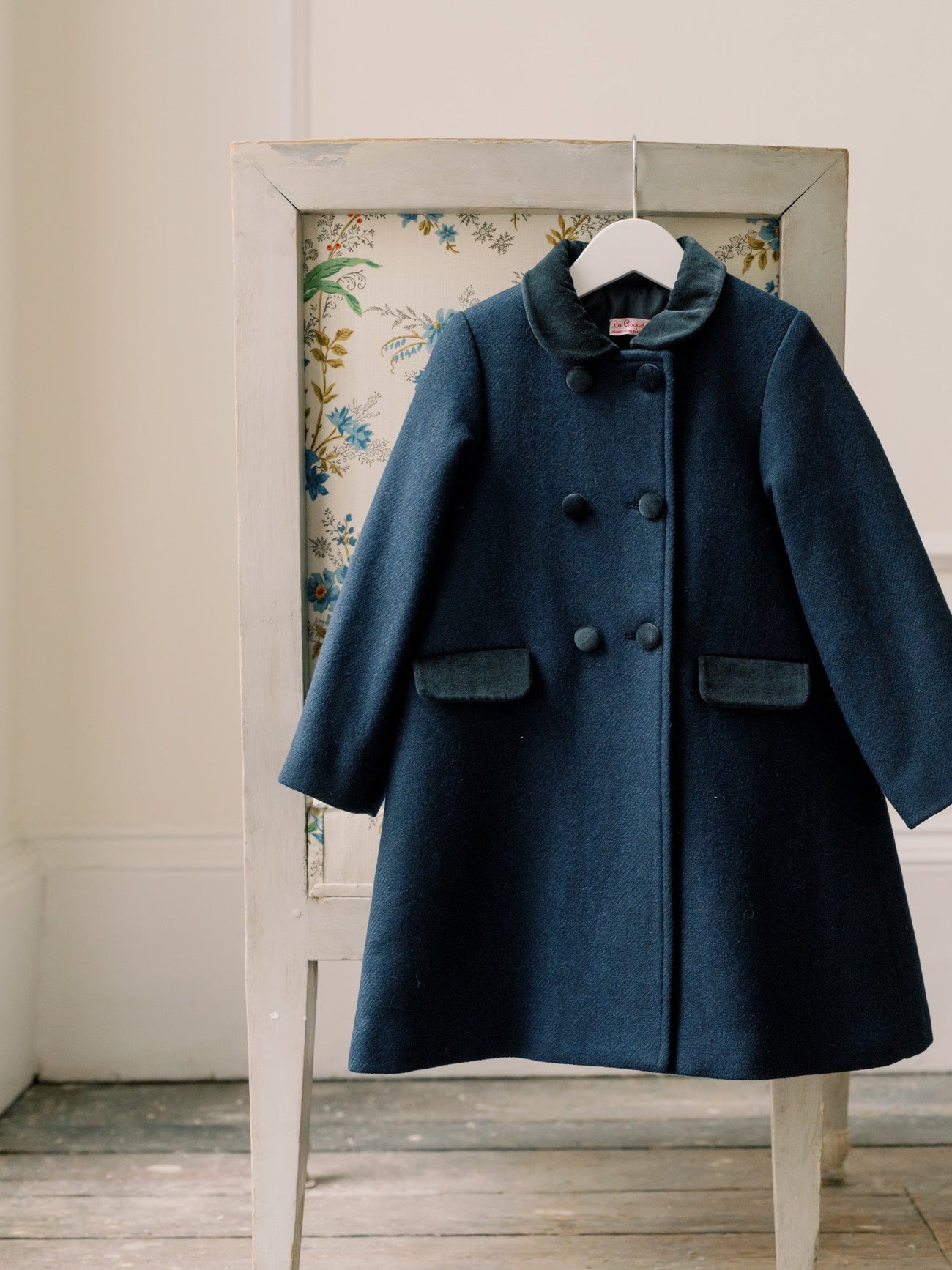 Navy Arrieta Girl Coat