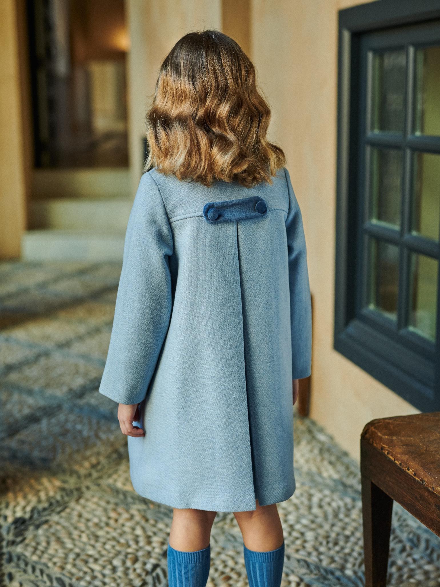 Dusty Blue Arrieta Girl Coat