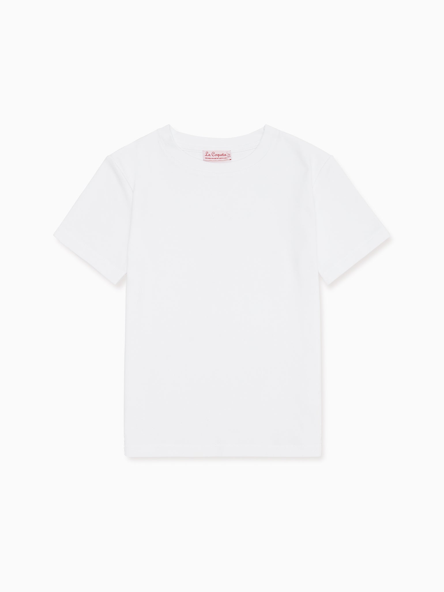 White Arturo Kids Cotton T-Shirt