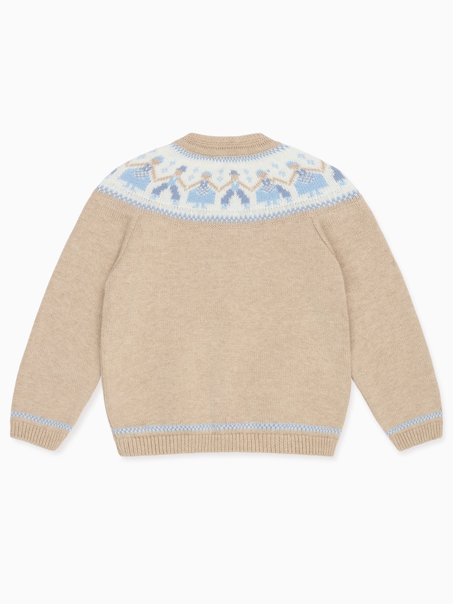 Oatmeal Aubrey Cotton Baby Cardigan