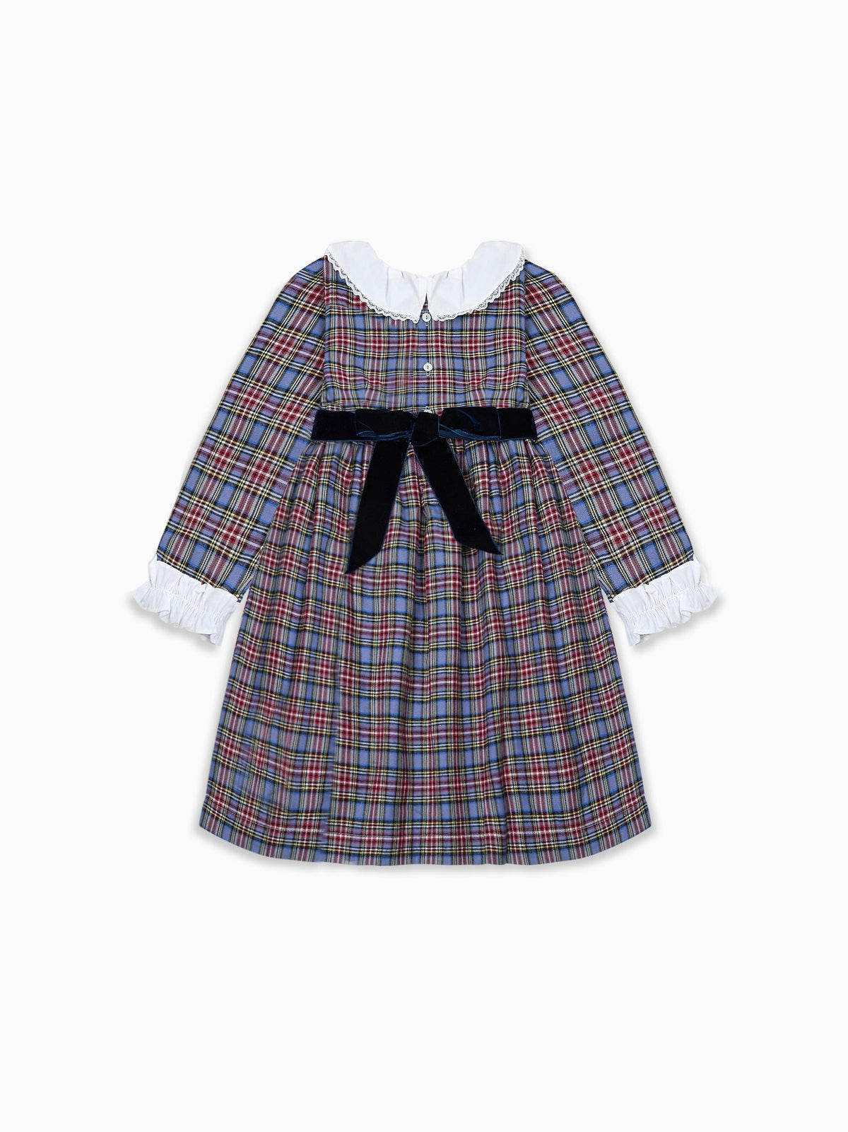 Blue Tartan Aurelia Girl Dress