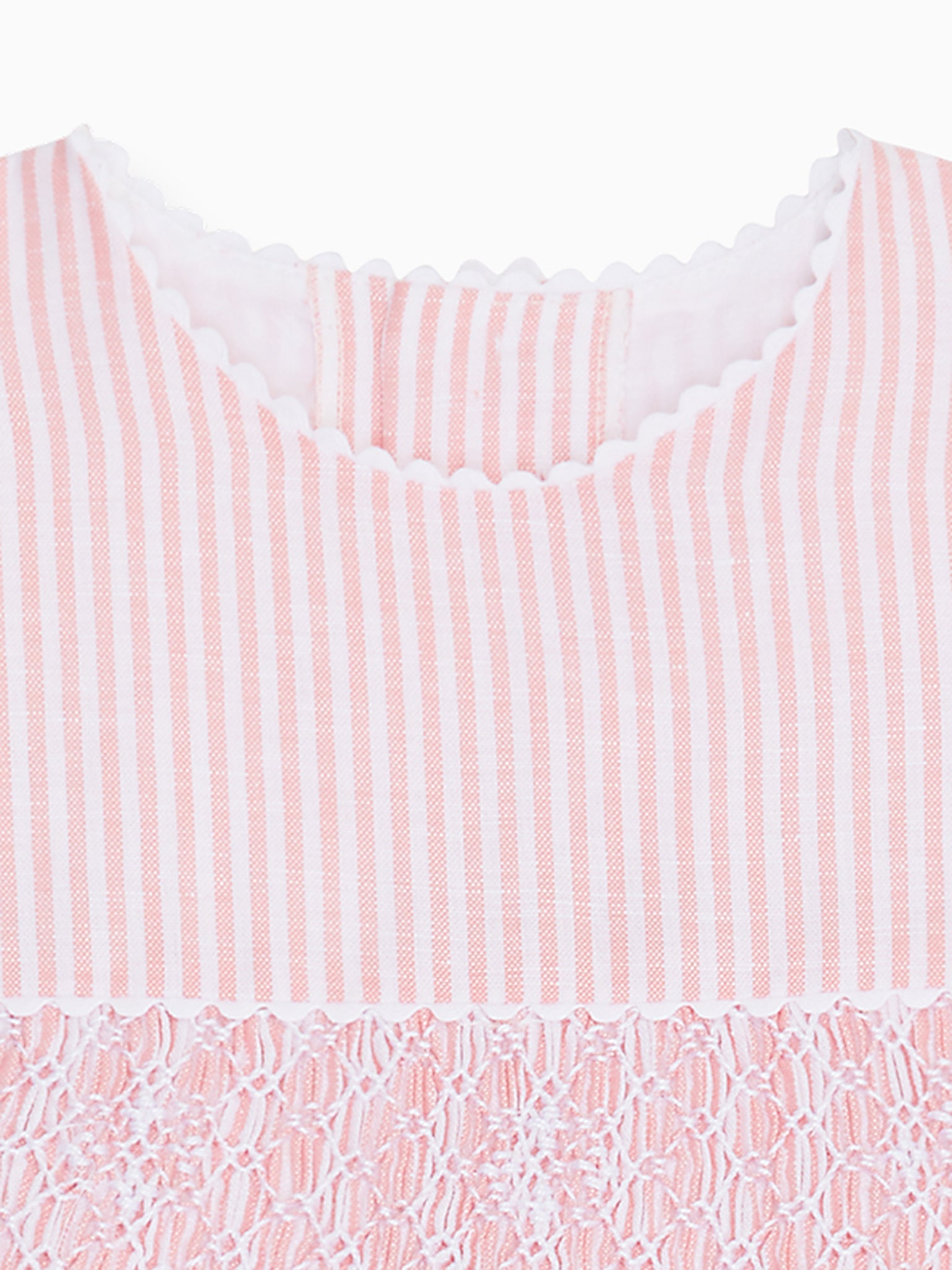 Pink Stripe Ava Girl Hand-Smocked Dress