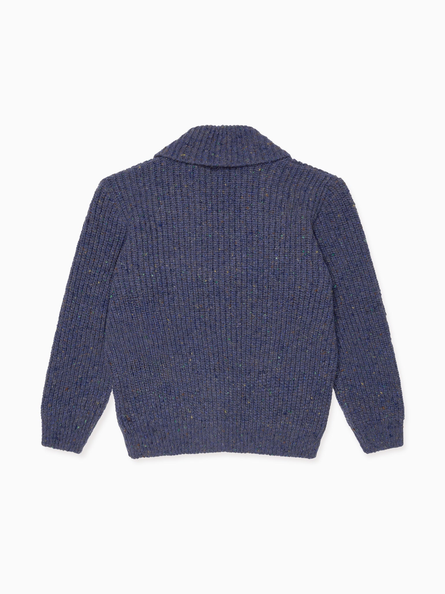 Dark Blue Axel Merino Boy Cardigan