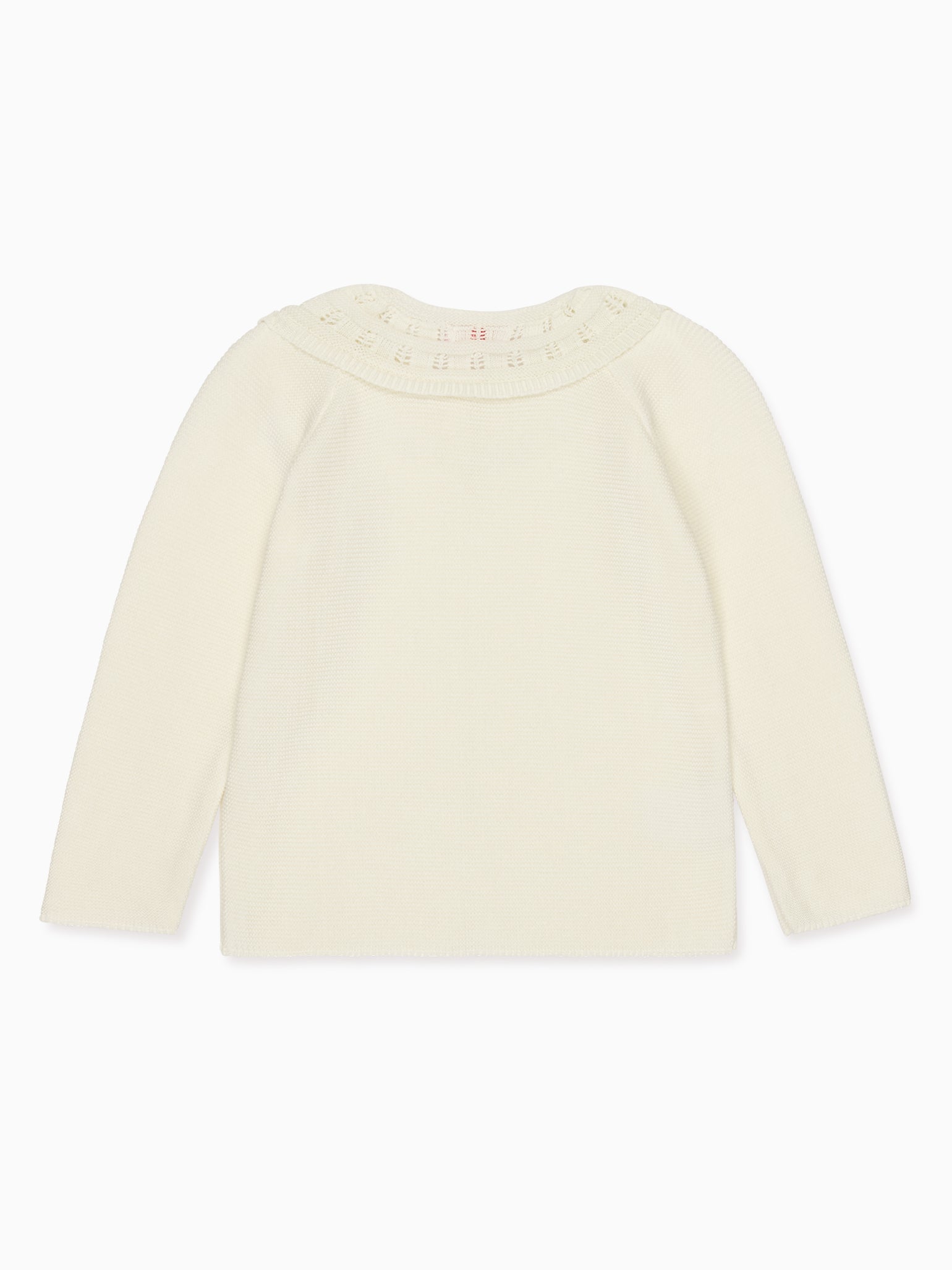 Ivory Baena Cotton Girl Cardigan