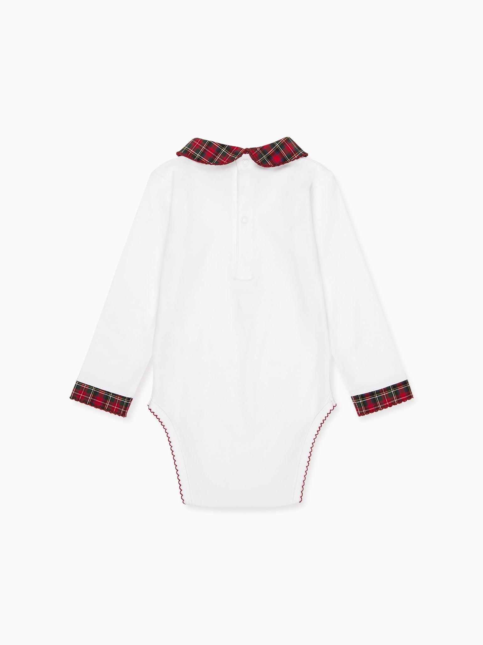 Red Tartan Bastia Baby Body Vest
