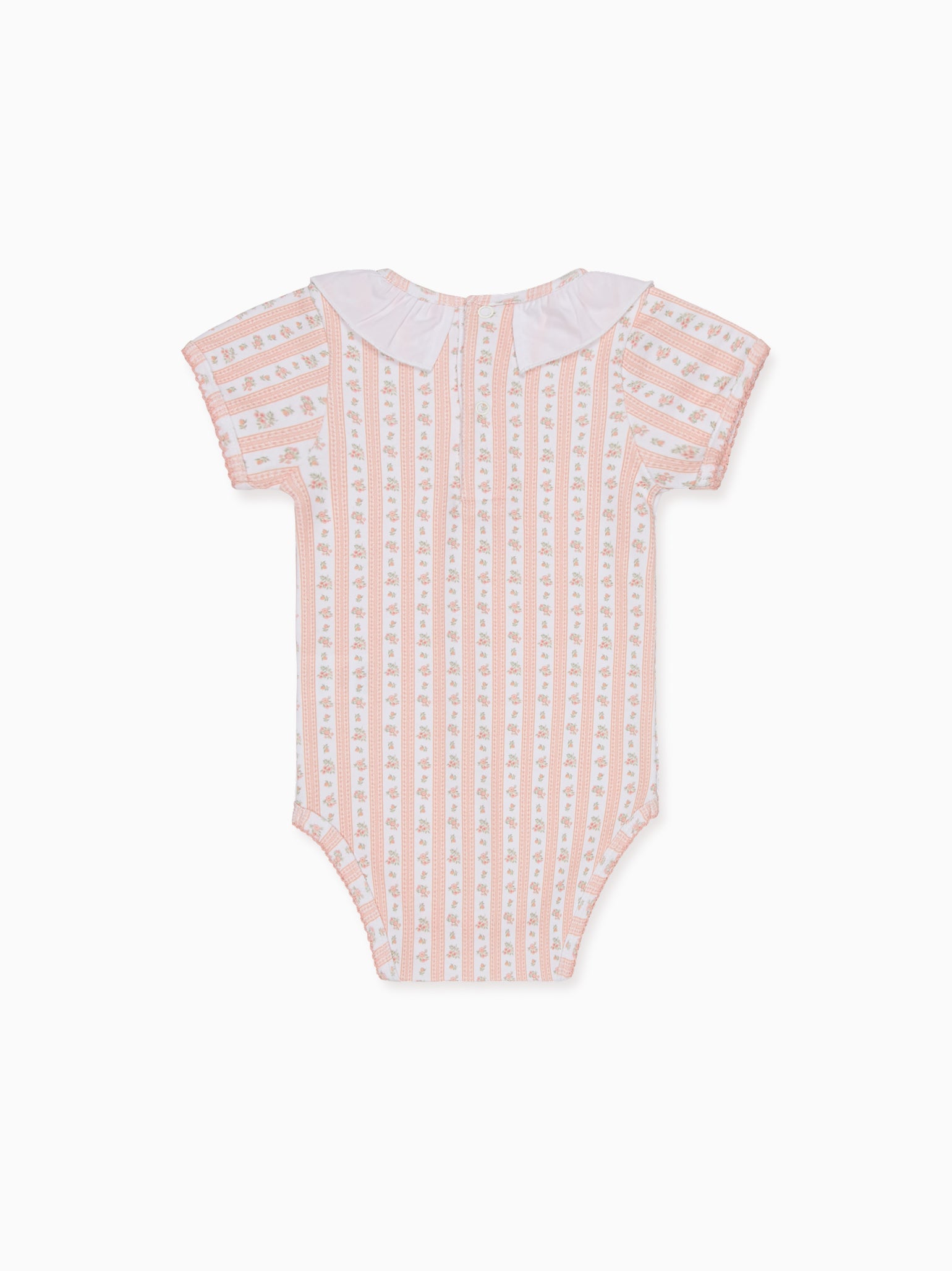 Pink Floral Stripe Belle Baby Body Vest