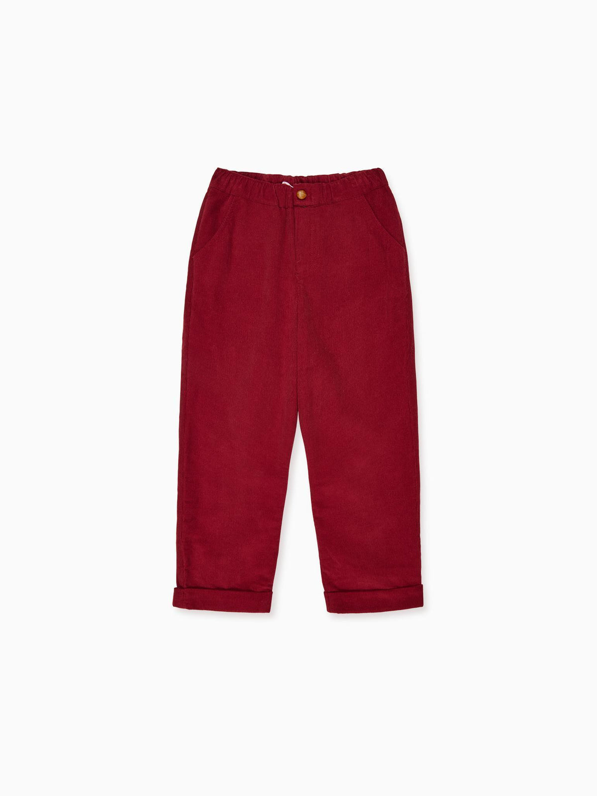 Burgundy Benito Corduroy Boy Trousers