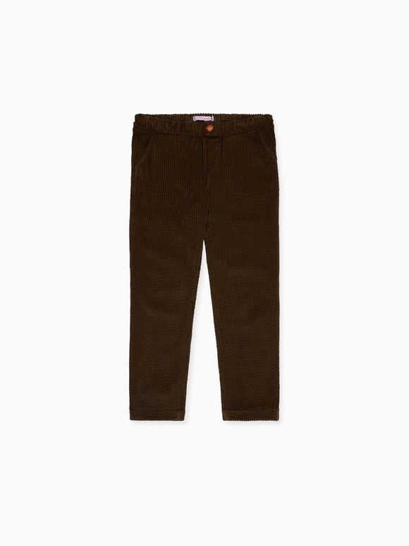 Chocolate Brown Benito Corduroy Boy Trousers