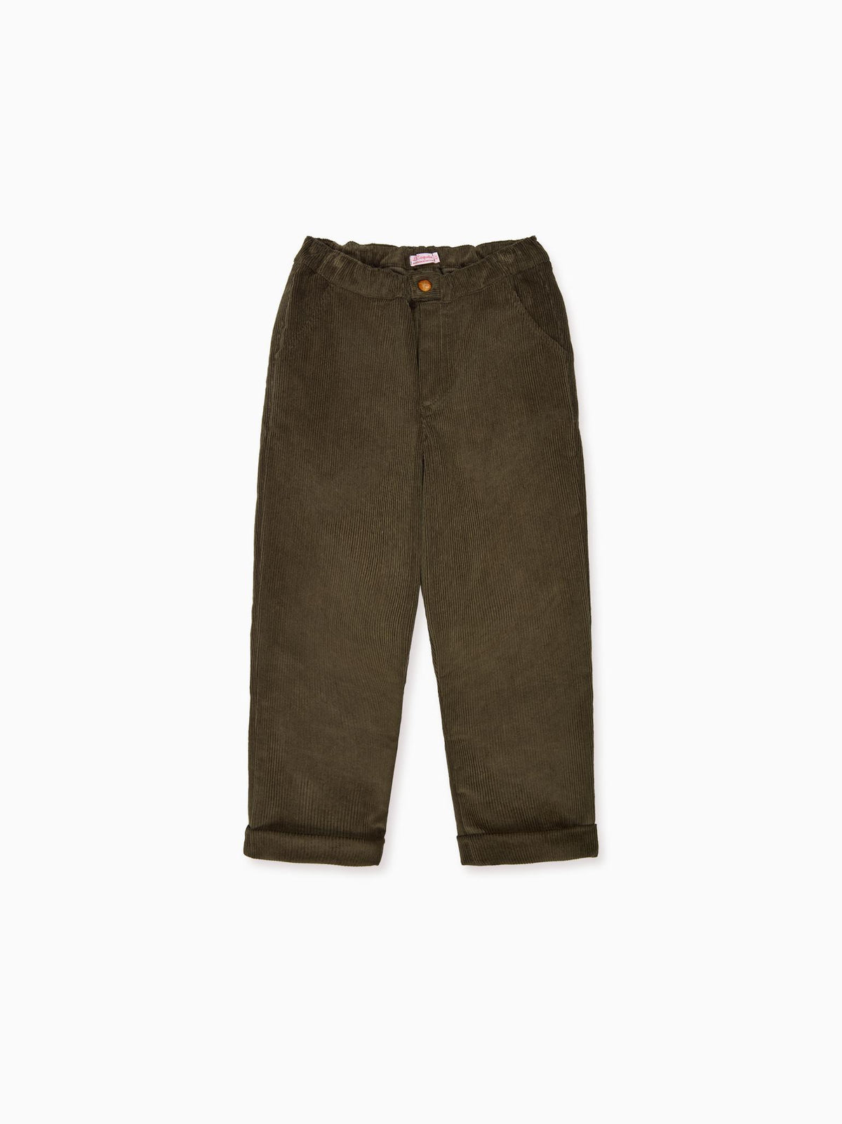 Olive Benito Corduroy Boy Trousers