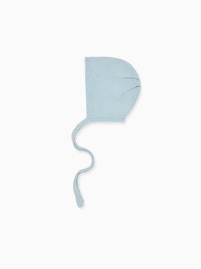 Light Blue Bigal Cotton Baby Knitted Bonnet