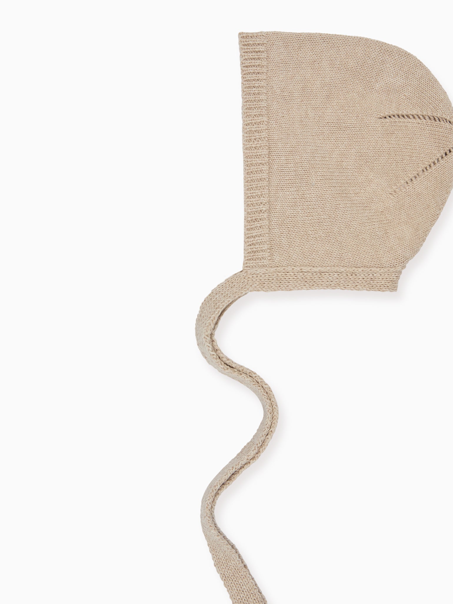 Taupe Bigal Cotton Baby Knitted Bonnet