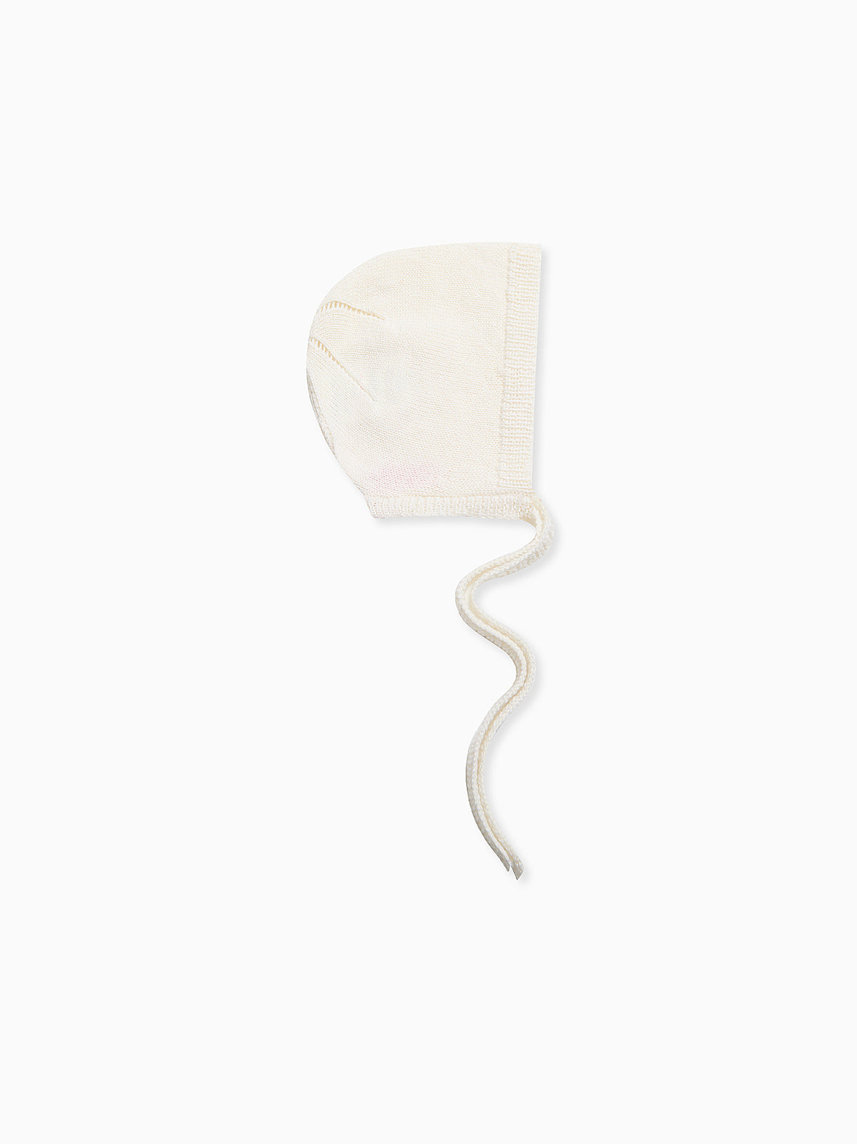 Ivory Bigal Merino Baby Knitted Bonnet