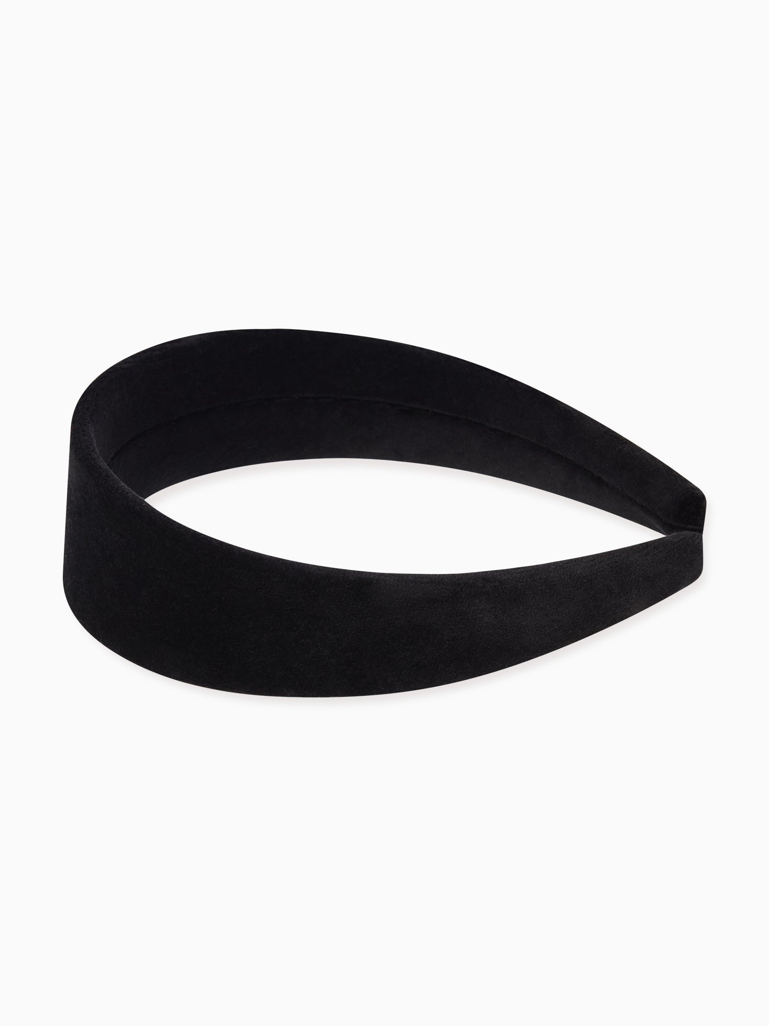 Black Velvet Girl Flat Wide Hairband