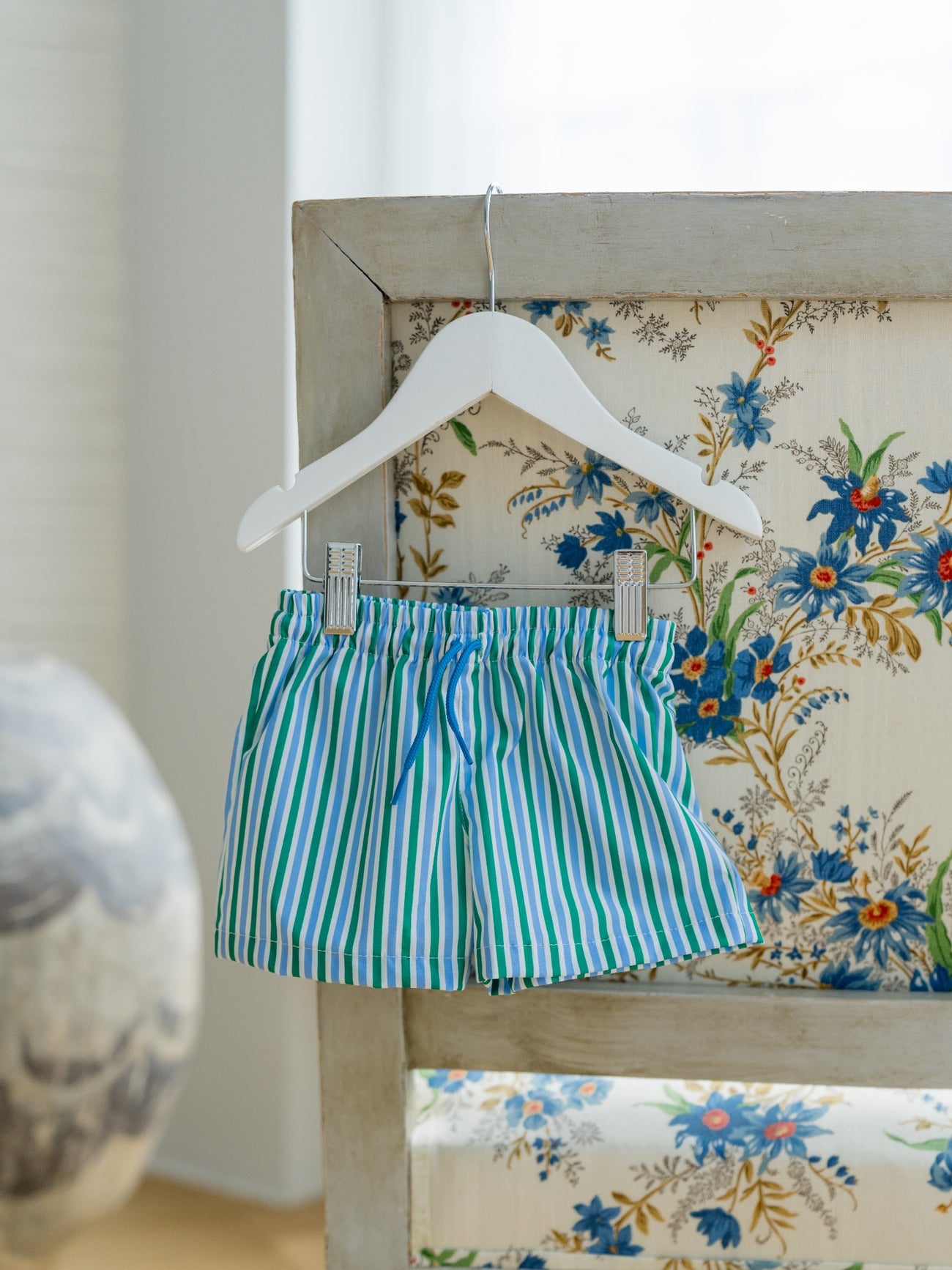 Green Stripe Bravo Baby Boy Swim Short