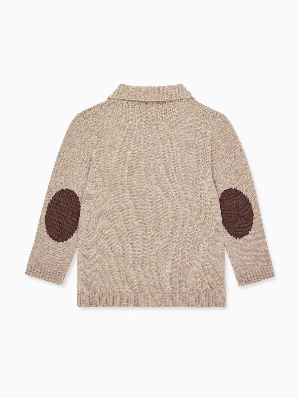 Taupe Brio Merino Boy Cardigan