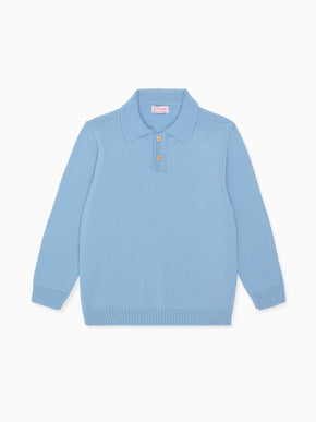 Dusty Blue Brio Merino Boy Jumper