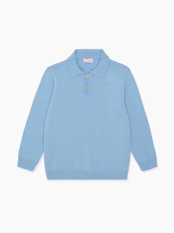 Dusty Blue Brio Merino Boy Jumper