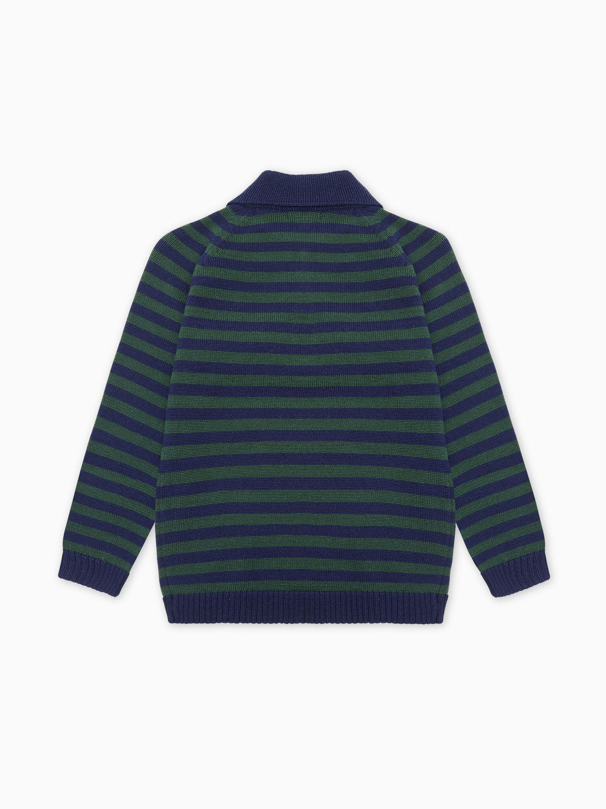 Navy Stripe Brio Merino Boy Jumper