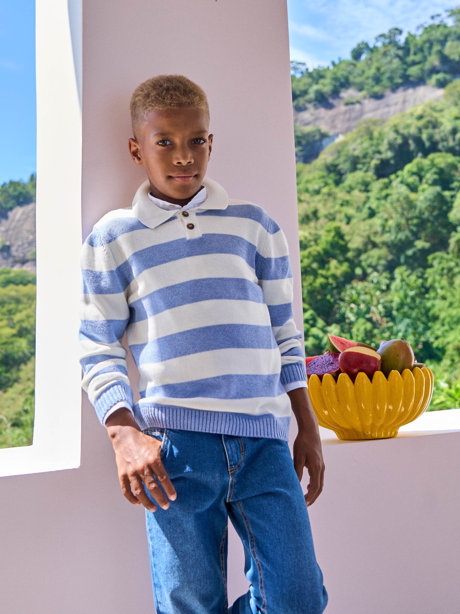 Brio Boy Jumper, Romeo Jeans & Plimsoll Kids Shoes Outfit Bundle