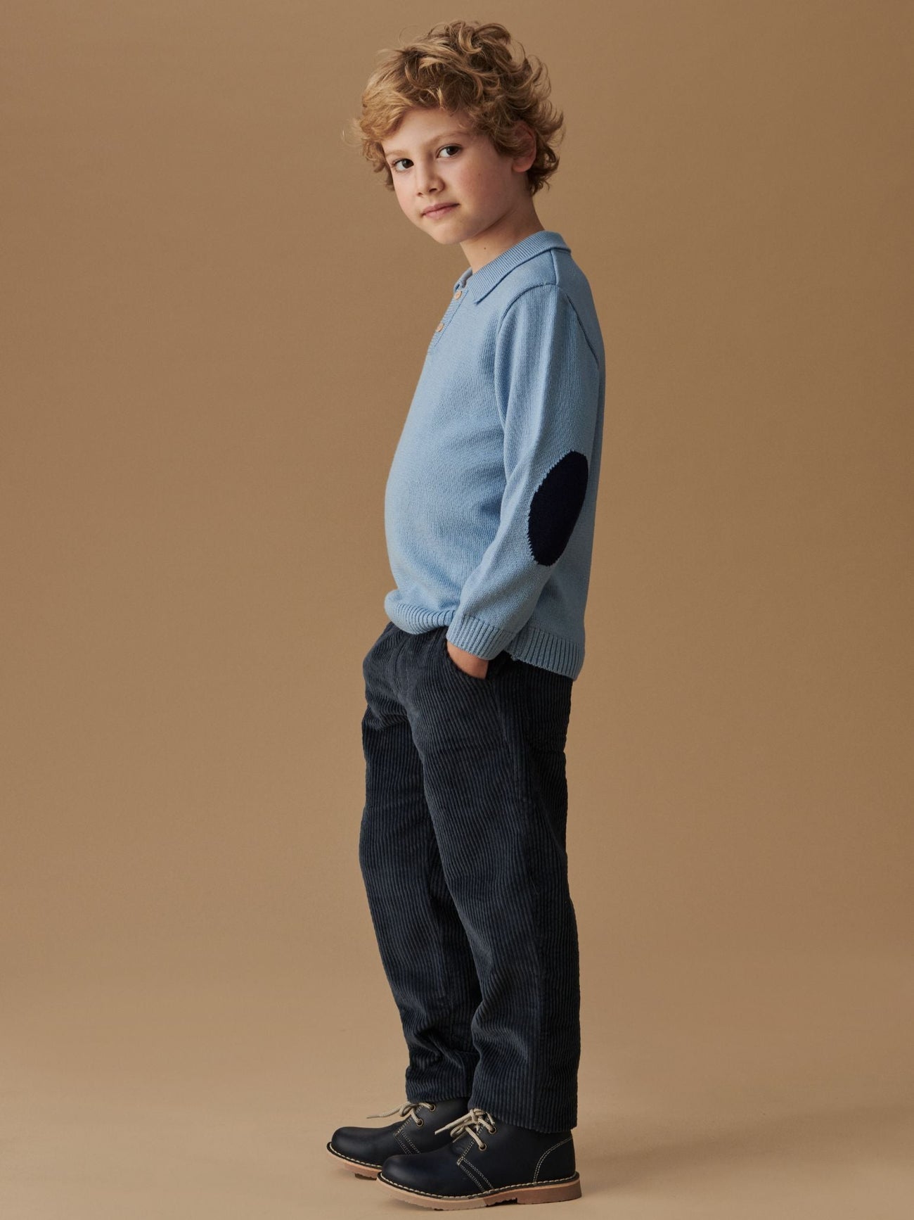 Blue Benito Corduroy Boy Trousers