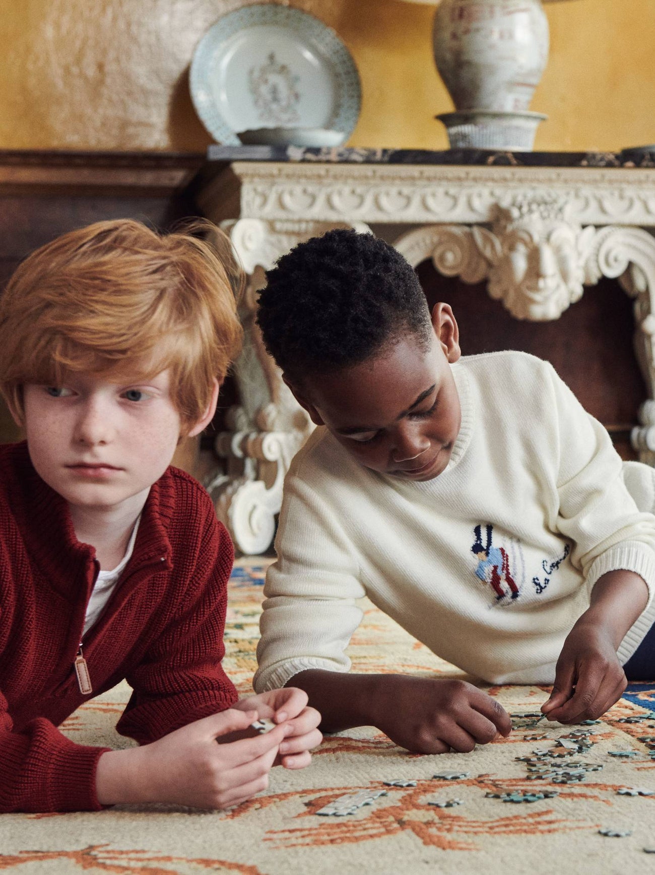 Burgundy Sonny Merino Boy Jumper