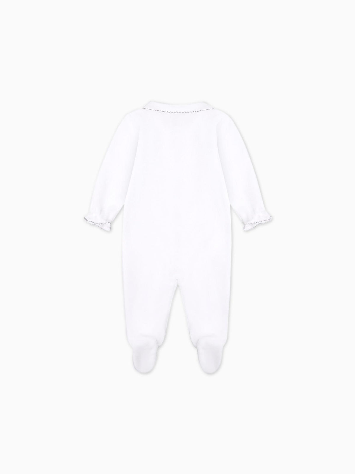 White Bunny Baby Girl Sleepsuit