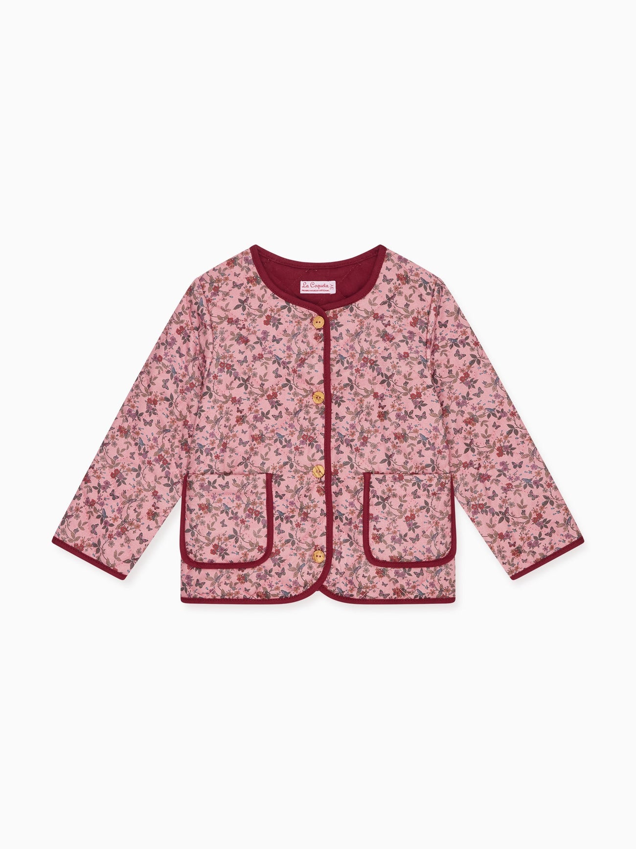 Dusty Pink Floral Calida Baby Girl Jacket