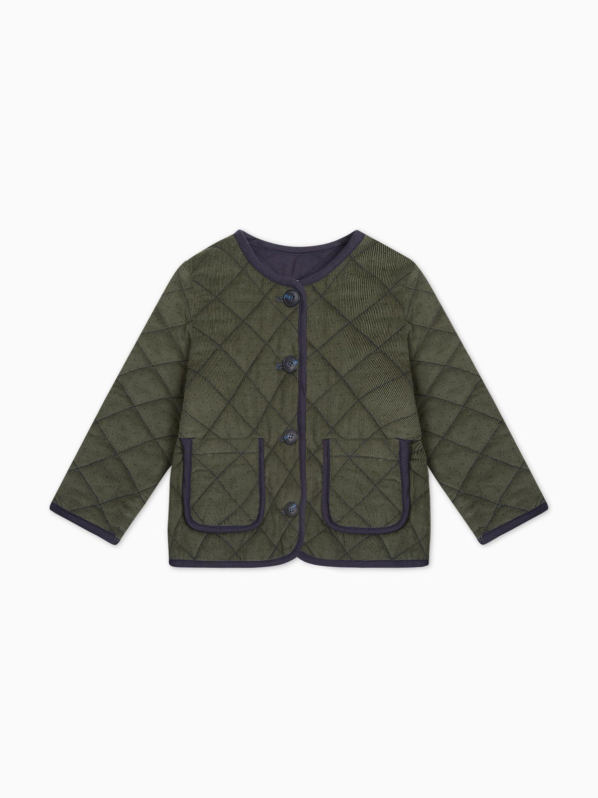 Olive Polka Dot Calida Baby Girl Jacket
