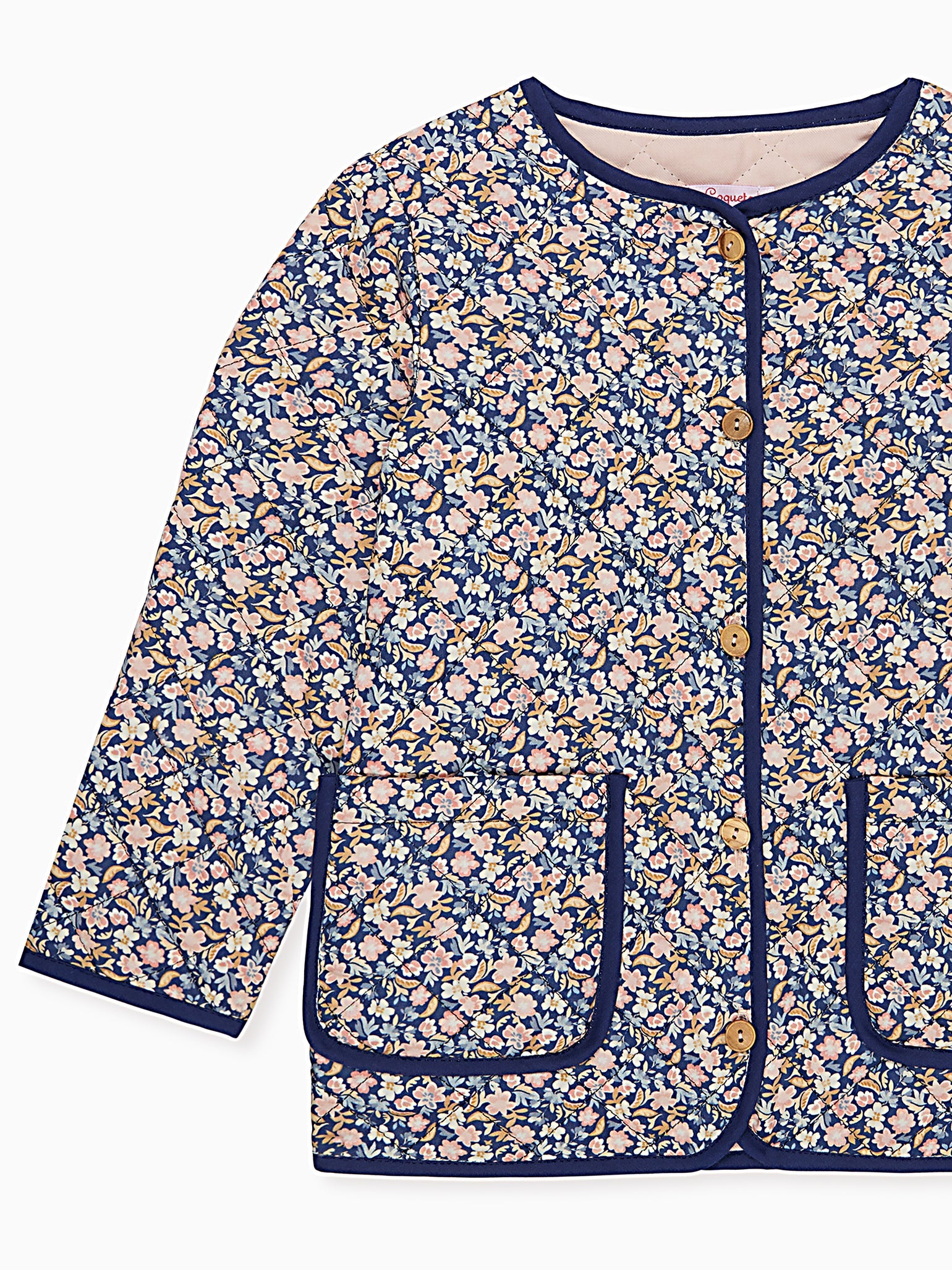 Blue Calida Quilted Girl Jacket